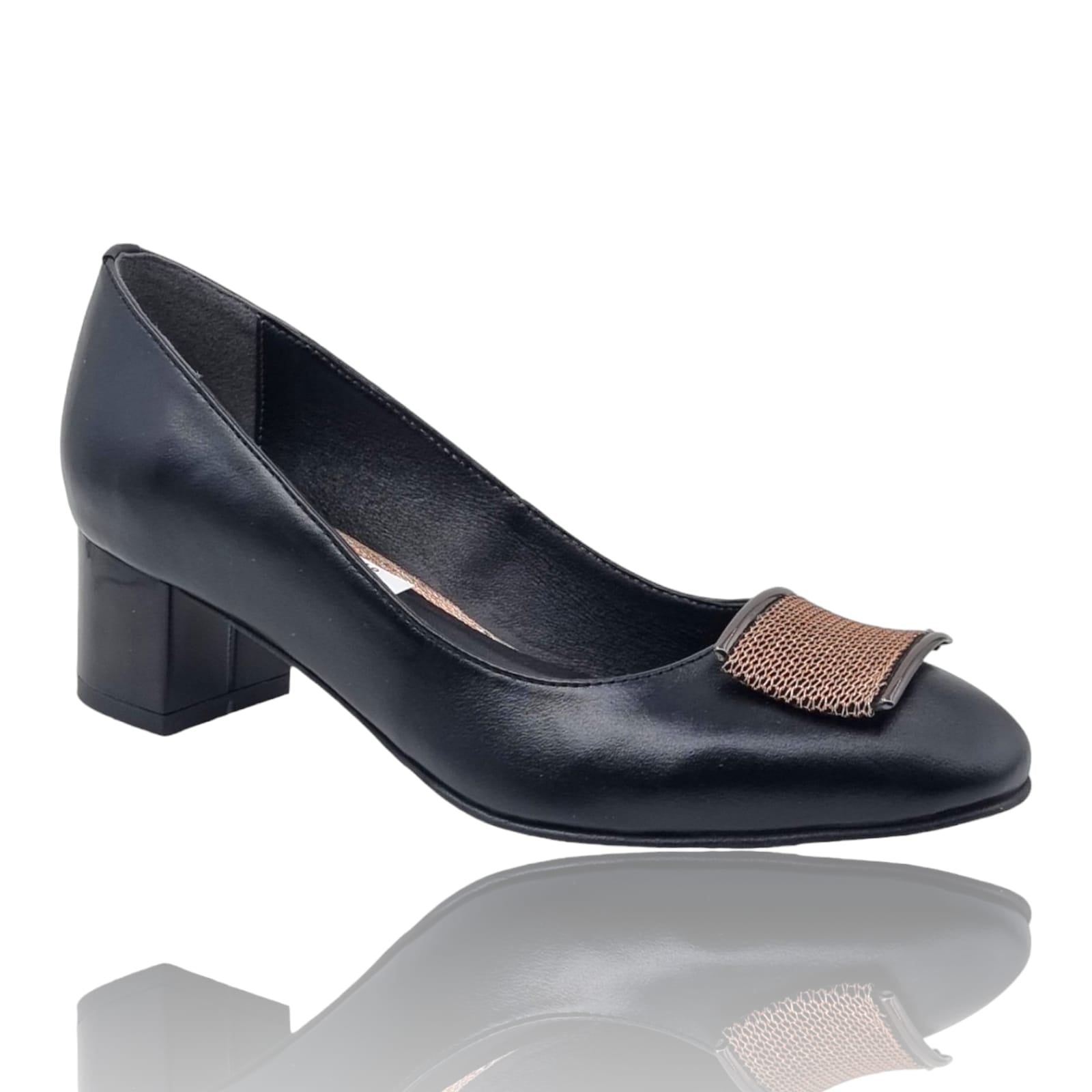 Pantofi Damă Eleganți Din Piele Naturală Neagră 20605