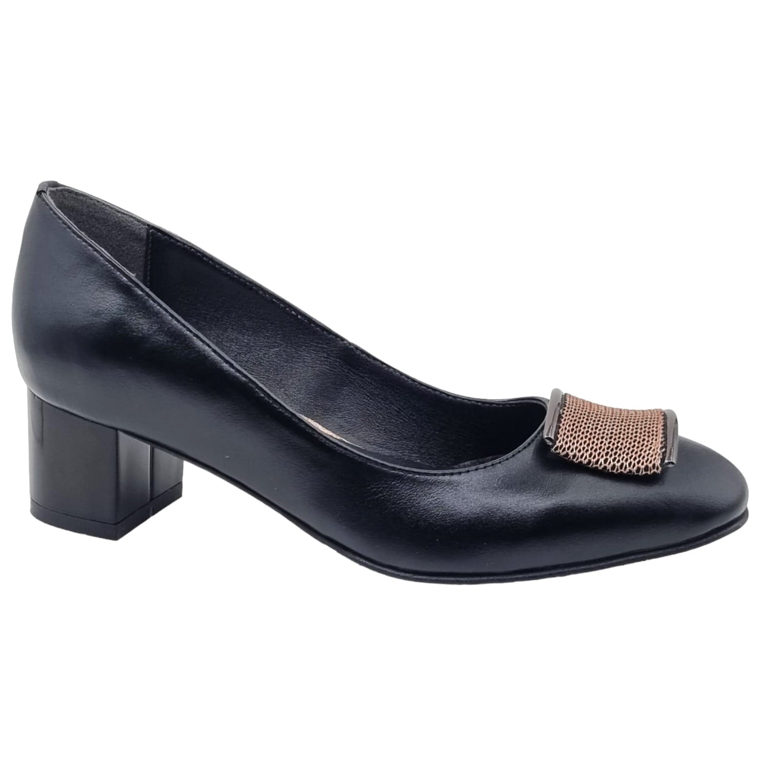 Pantofi Damă Eleganți Din Piele Naturală Neagră 20605