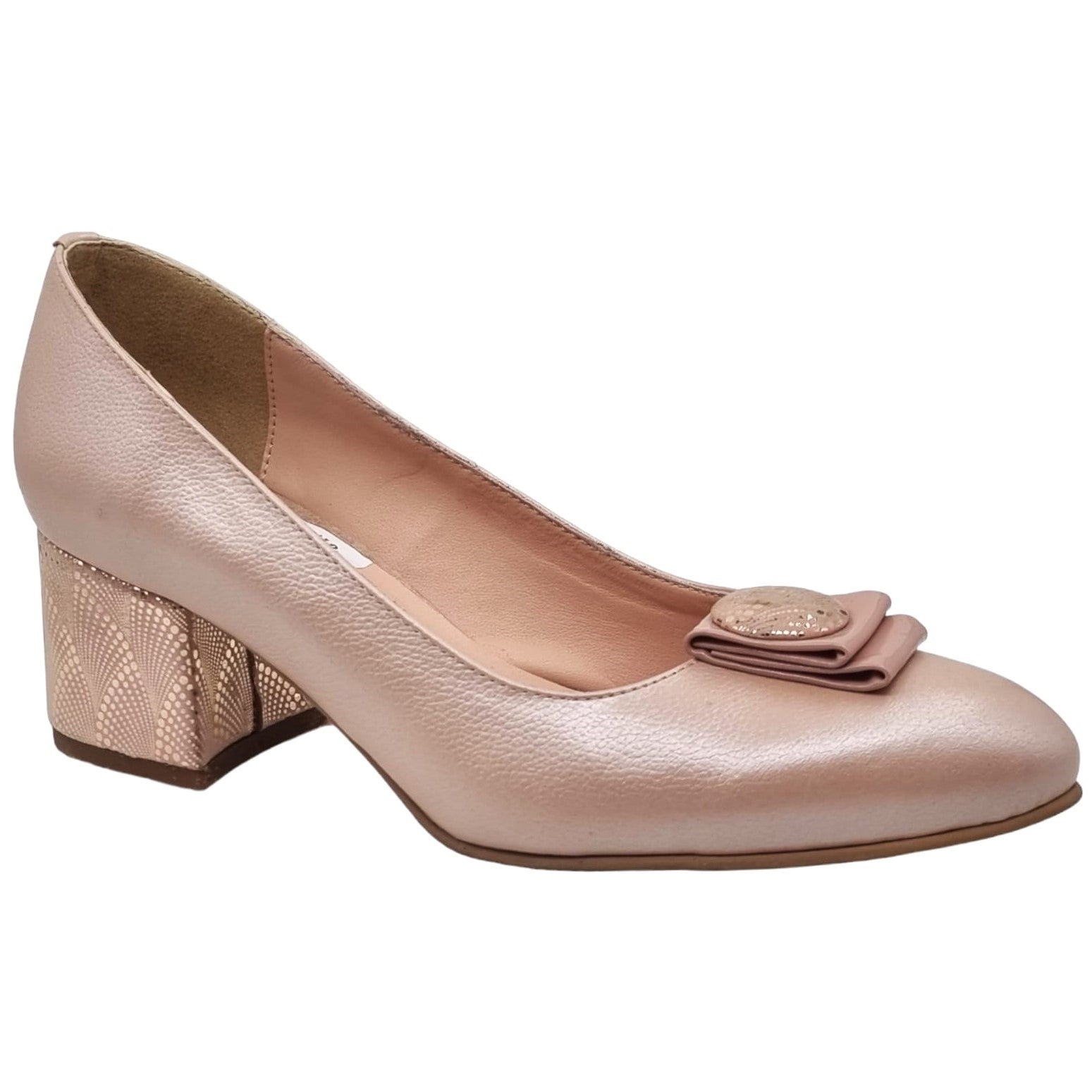 Pantofi Damă Eleganți Din Piele Naturală Nude 20606