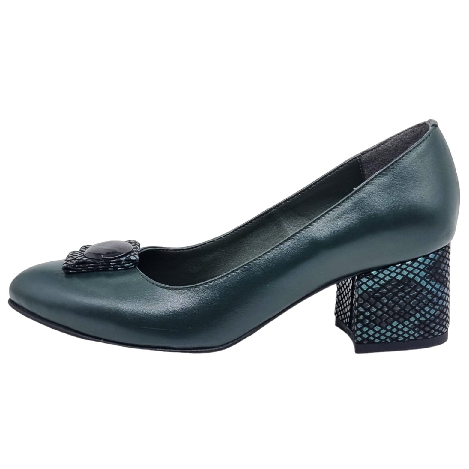 Pantofi Damă Eleganți Din Piele Naturală Verde 20607
