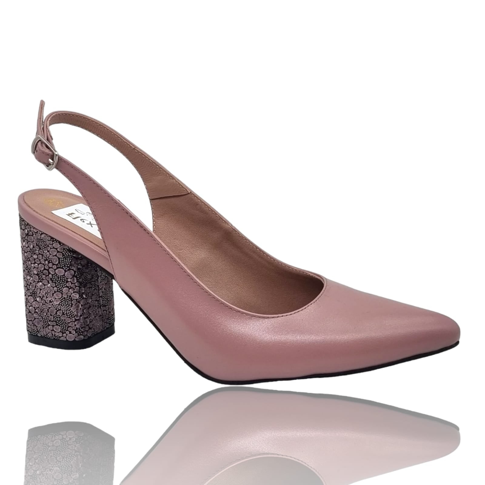 Pantofi Damă Eleganți Din Piele Naturală Nude 20450