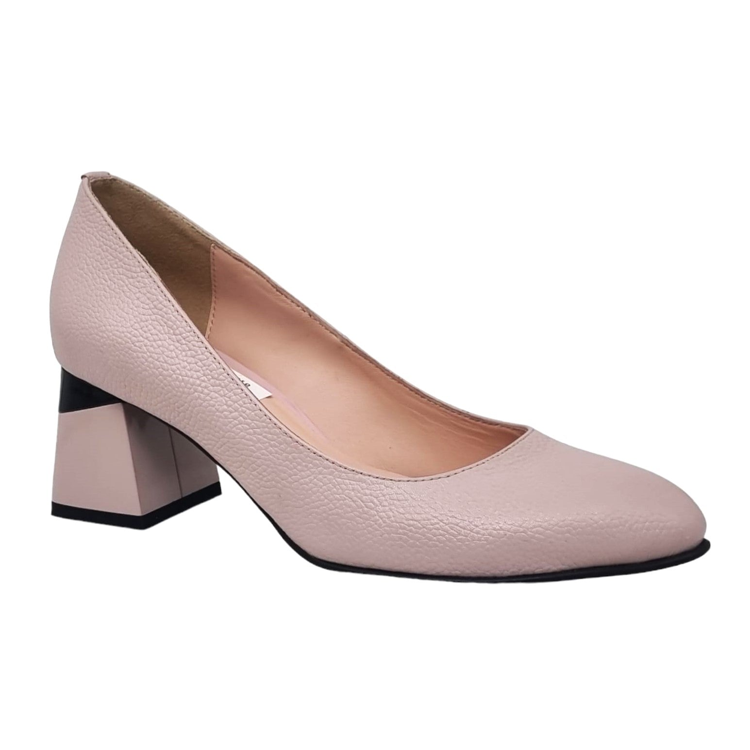Pantofi Damă Eleganți Din Piele Naturală Pudra 20620