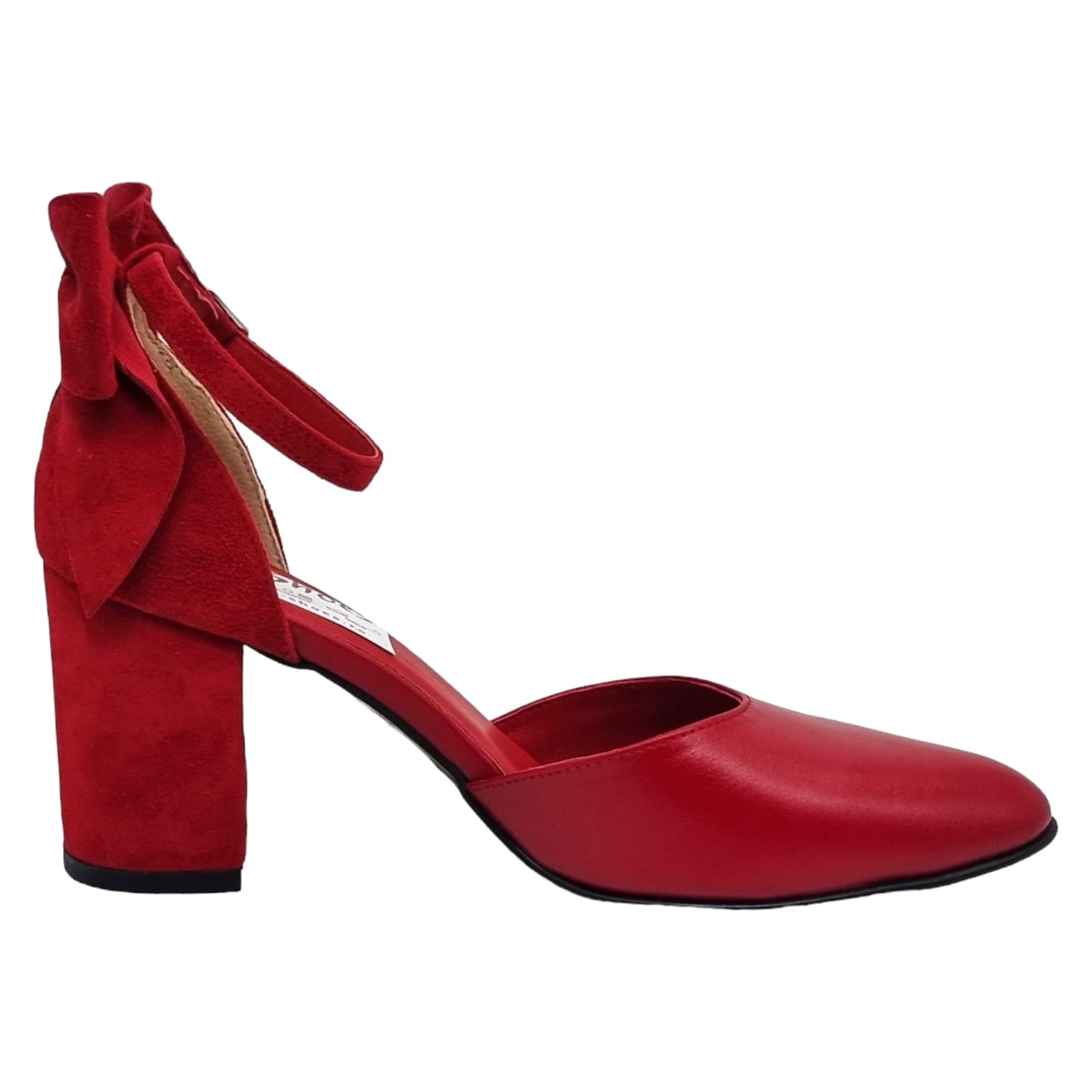 Pantofi Damă Eleganți Din Piele Naturală Roșu 20448