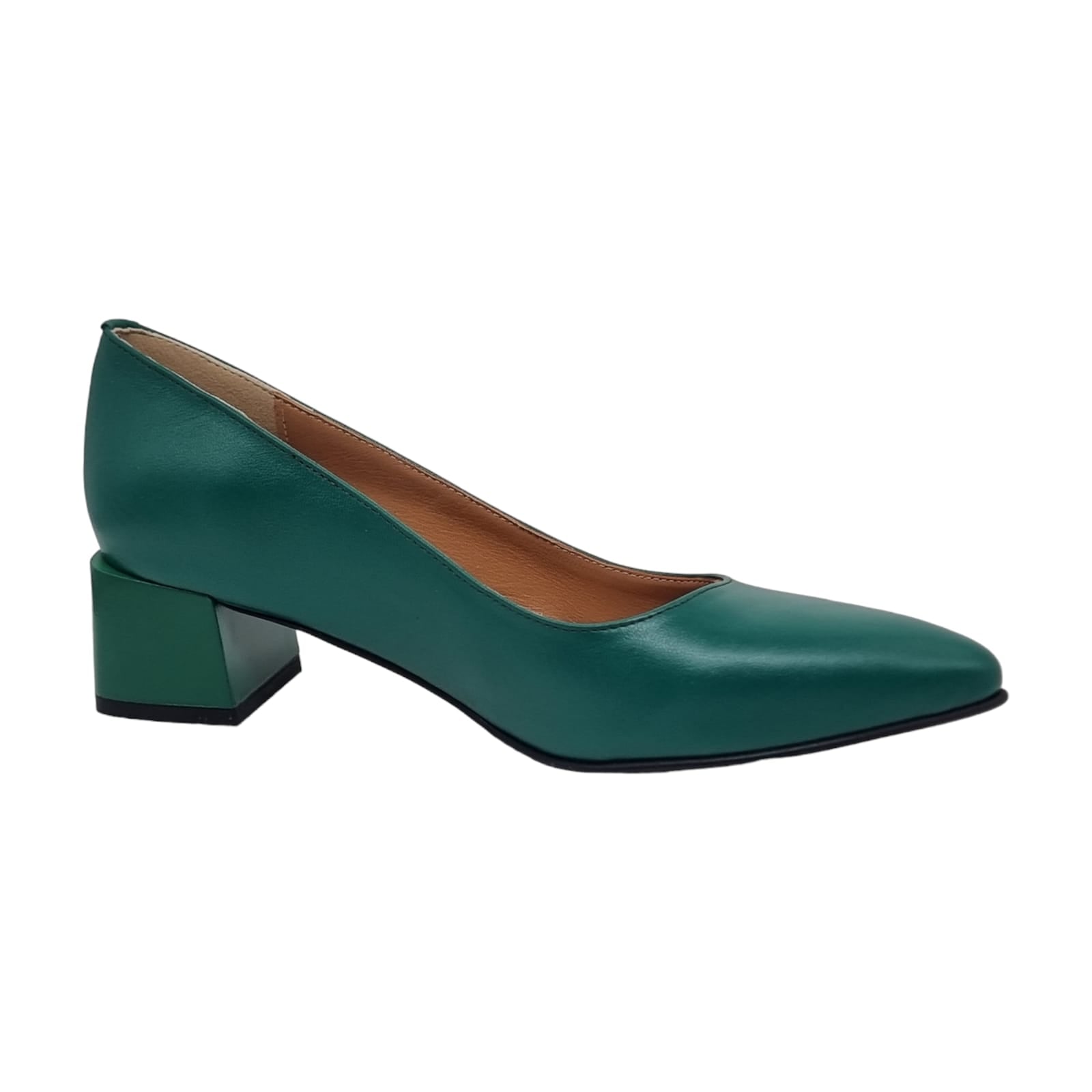 Pantofi Damă Eleganți Din Piele Naturală Verde 20625