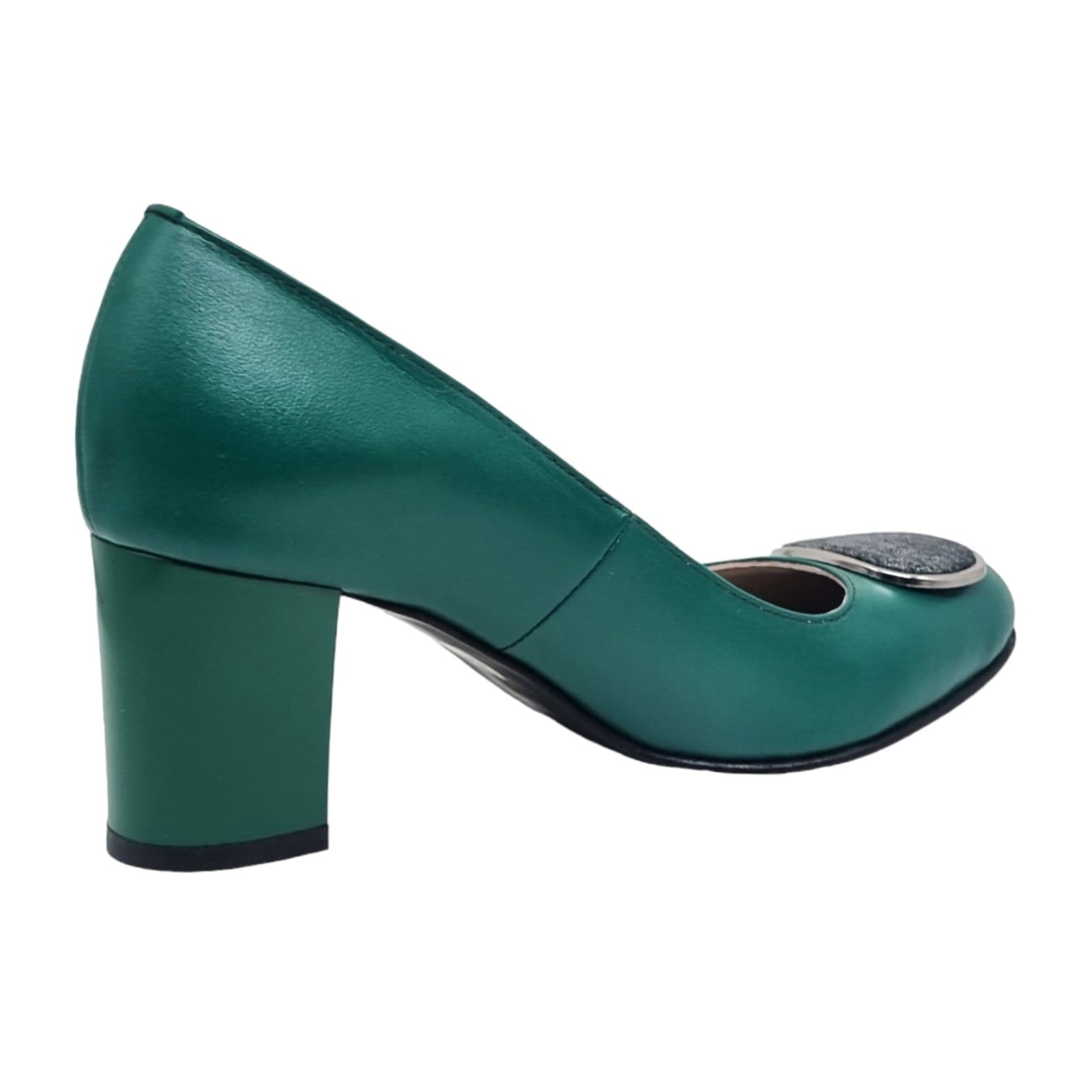 Pantofi Damă Eleganți Din Piele Naturală Verde 20626