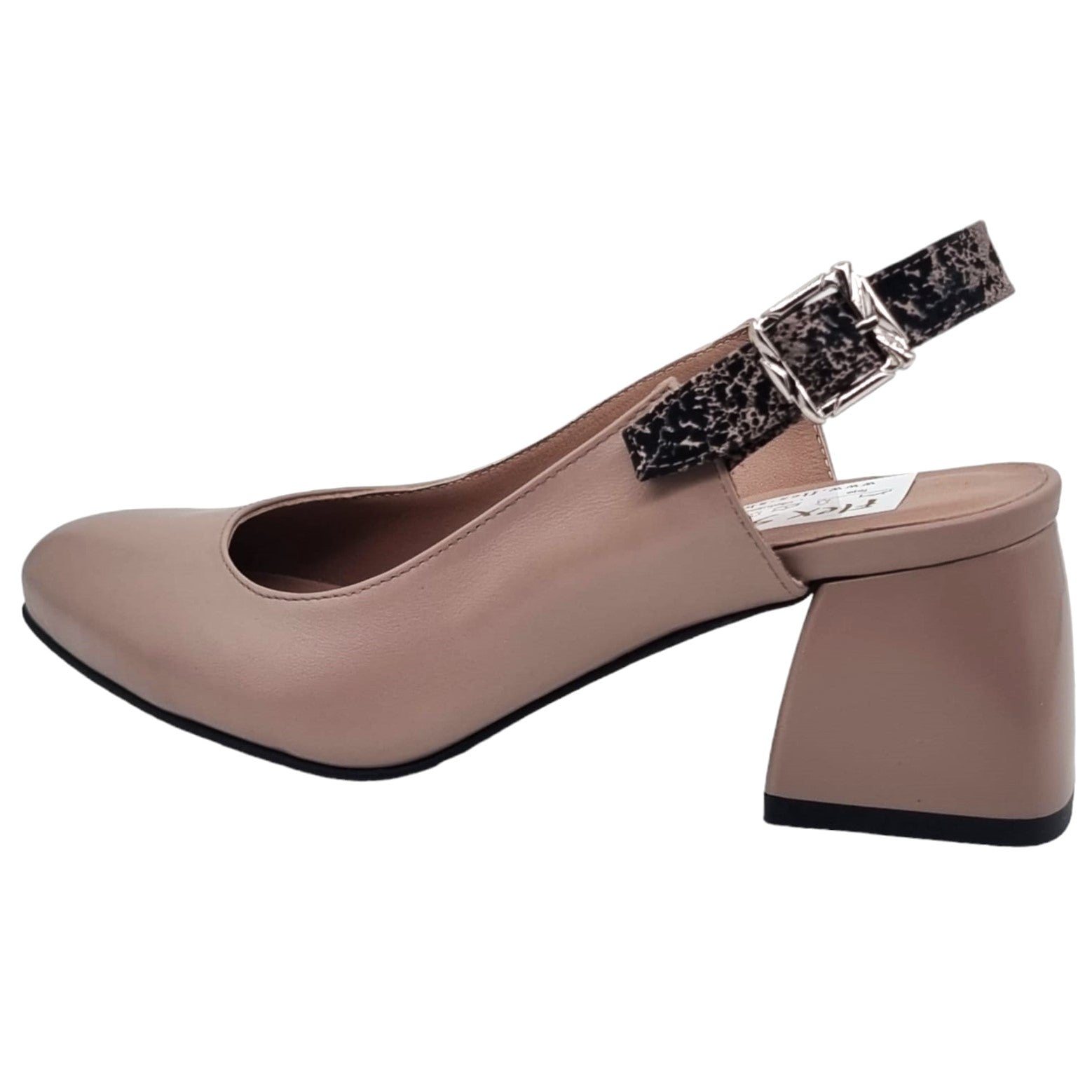 Pantofi Damă Eleganți Din Piele Naturală Nude 20449