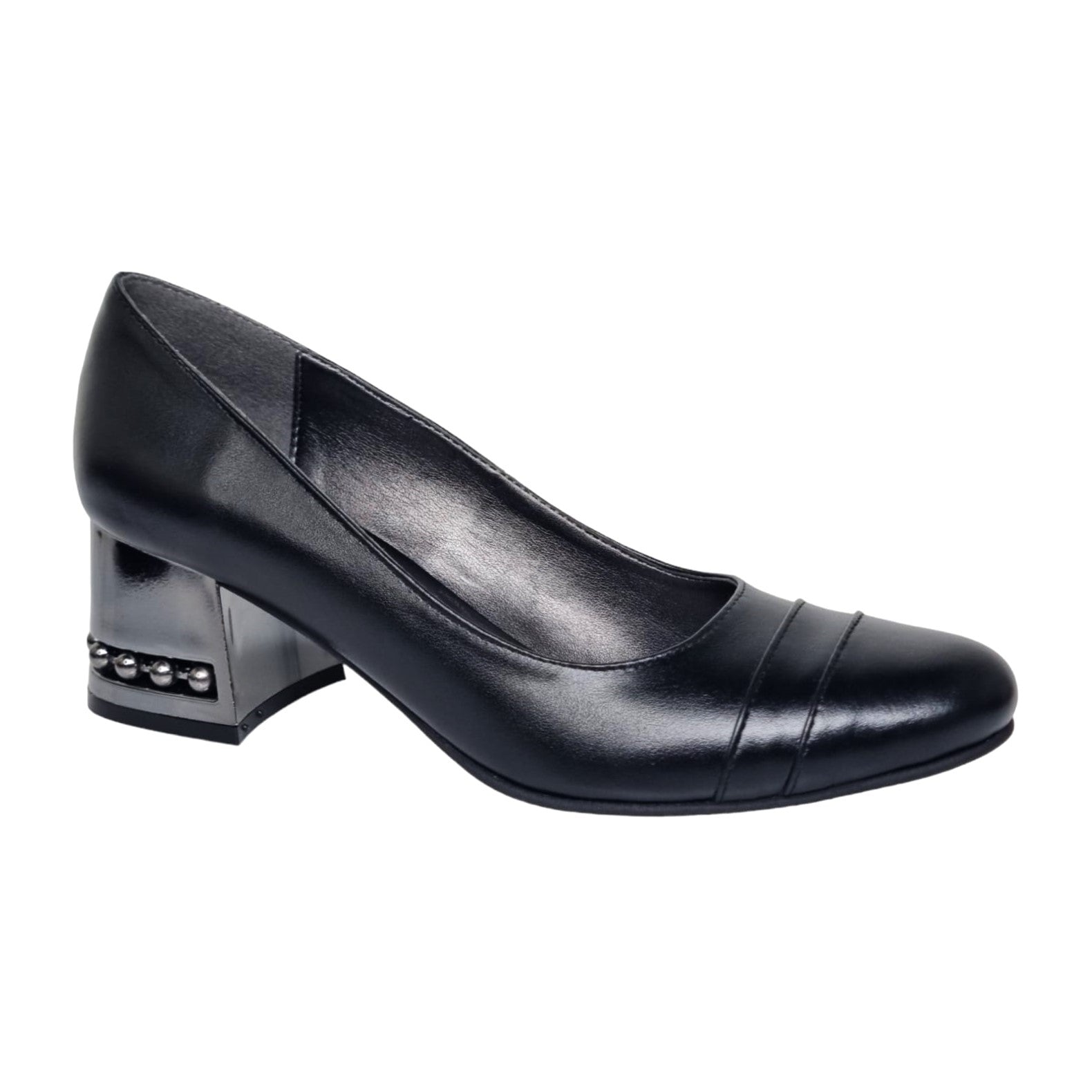 Pantofi Damă Eleganți Din Piele Naturală Neagră 20632