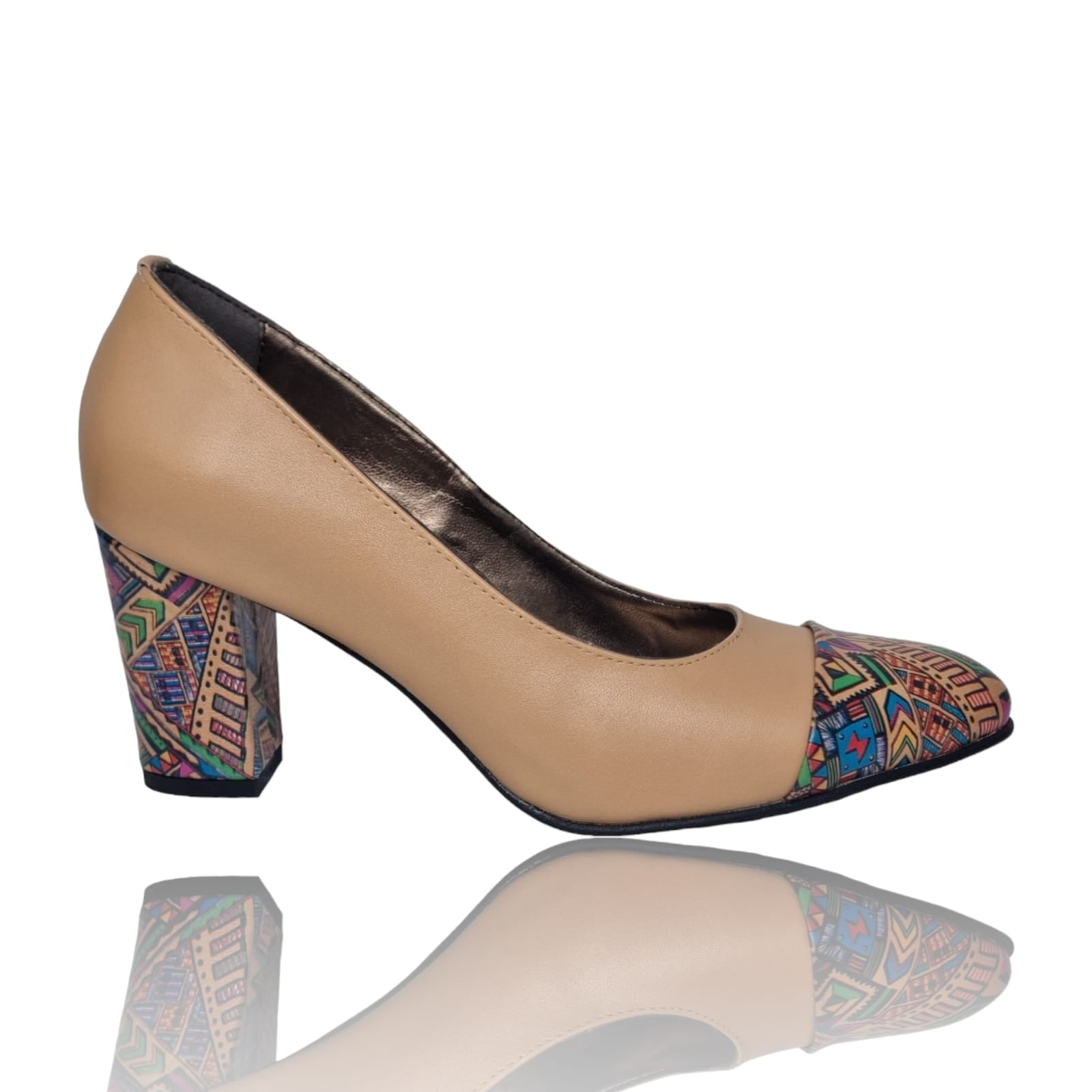 Pantofi Damă Eleganți Din Piele Naturală Bej 20639