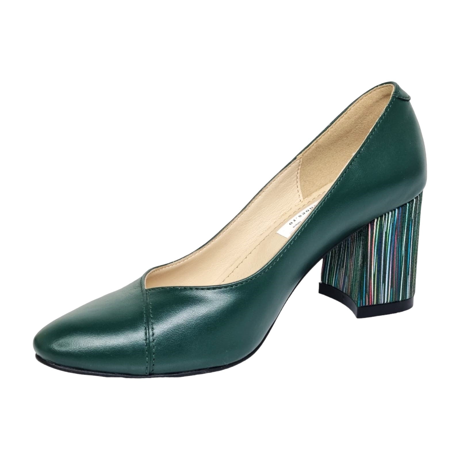 Pantofi Damă Eleganți Din Piele Naturală Verde 20641