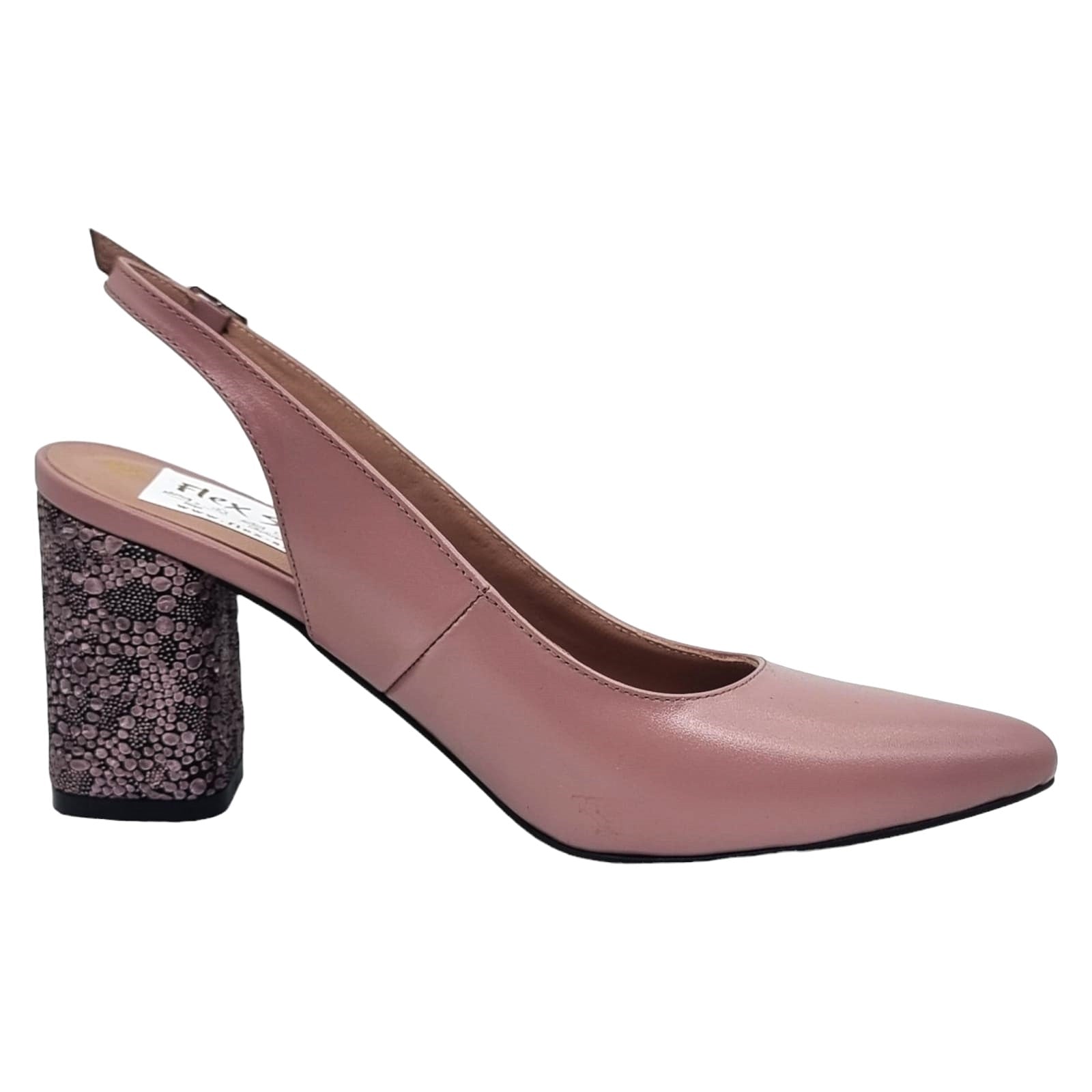 Pantofi Damă Eleganți Din Piele Naturală Nude 20450