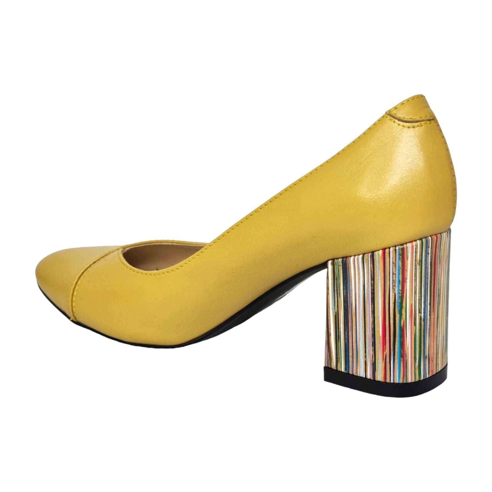 Pantofi Damă Eleganți Din Piele Naturală Mustar 20642