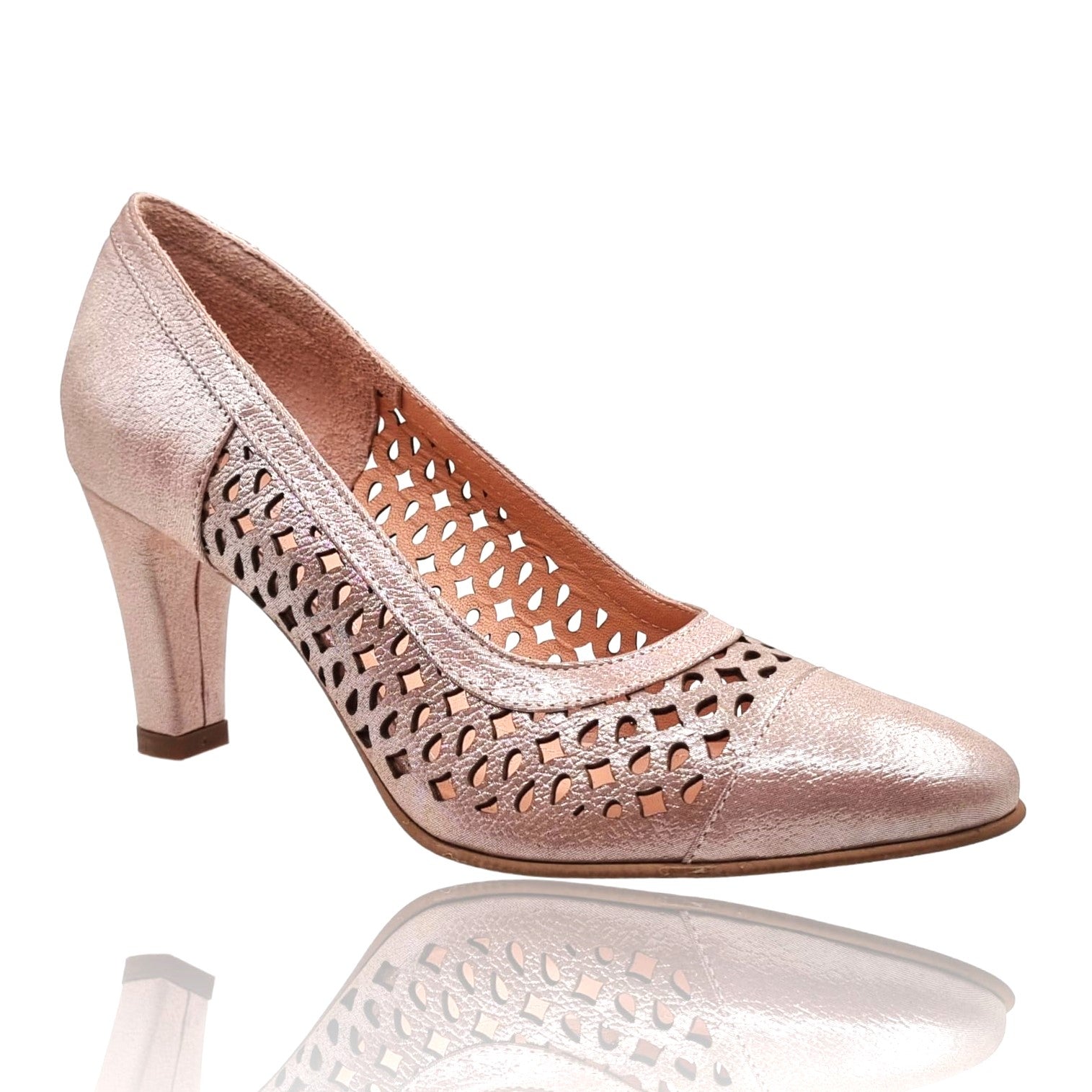 Pantofi Damă Eleganți Din Piele Naturală Nude 20646