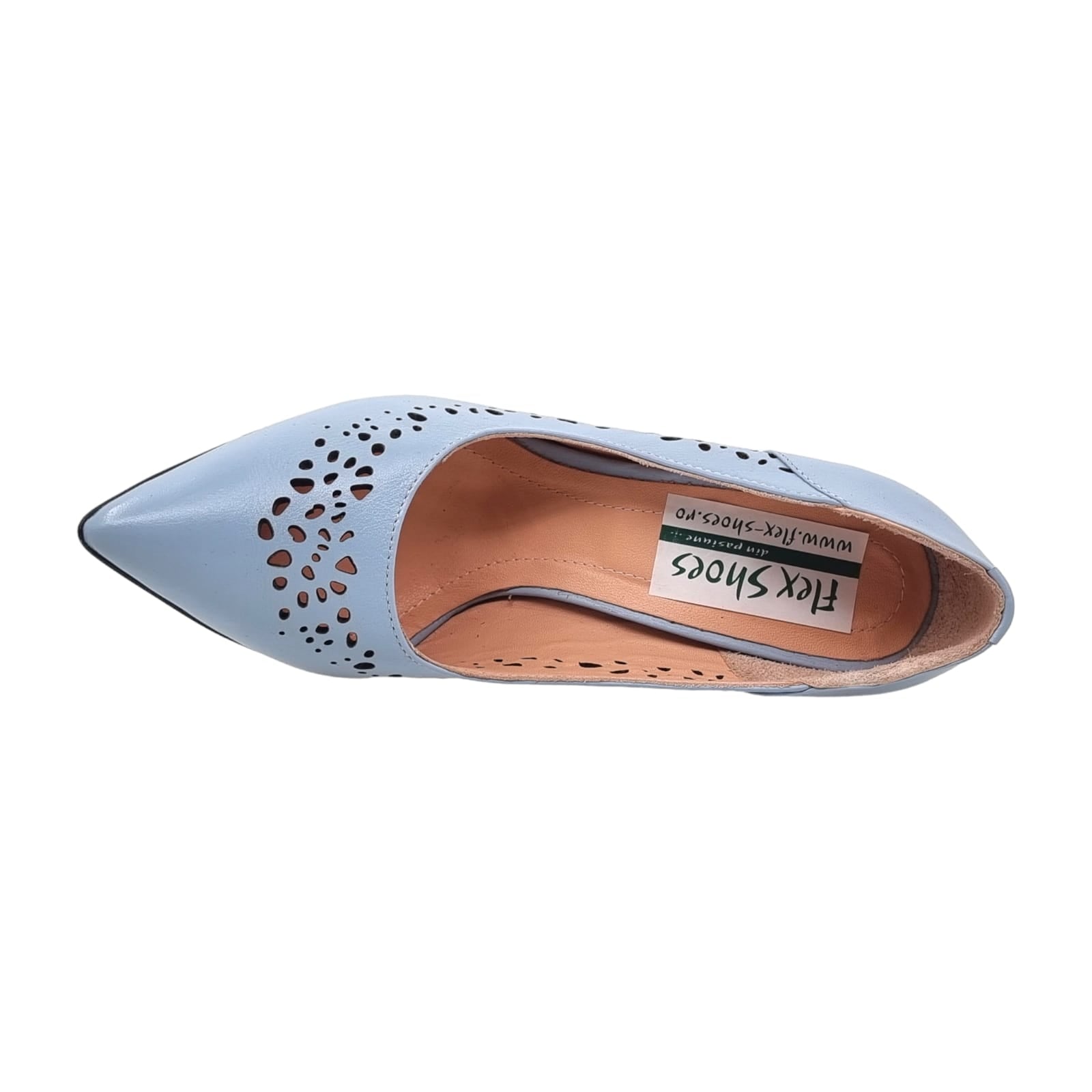 Pantofi Damă Eleganți Din Piele Naturală Albastră 20652