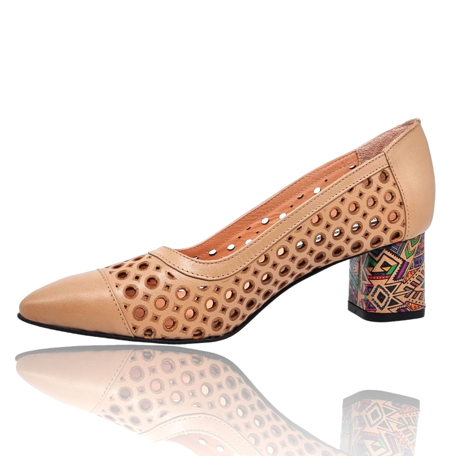 Pantofi Damă Eleganți Din Piele Naturală Capucino 20656