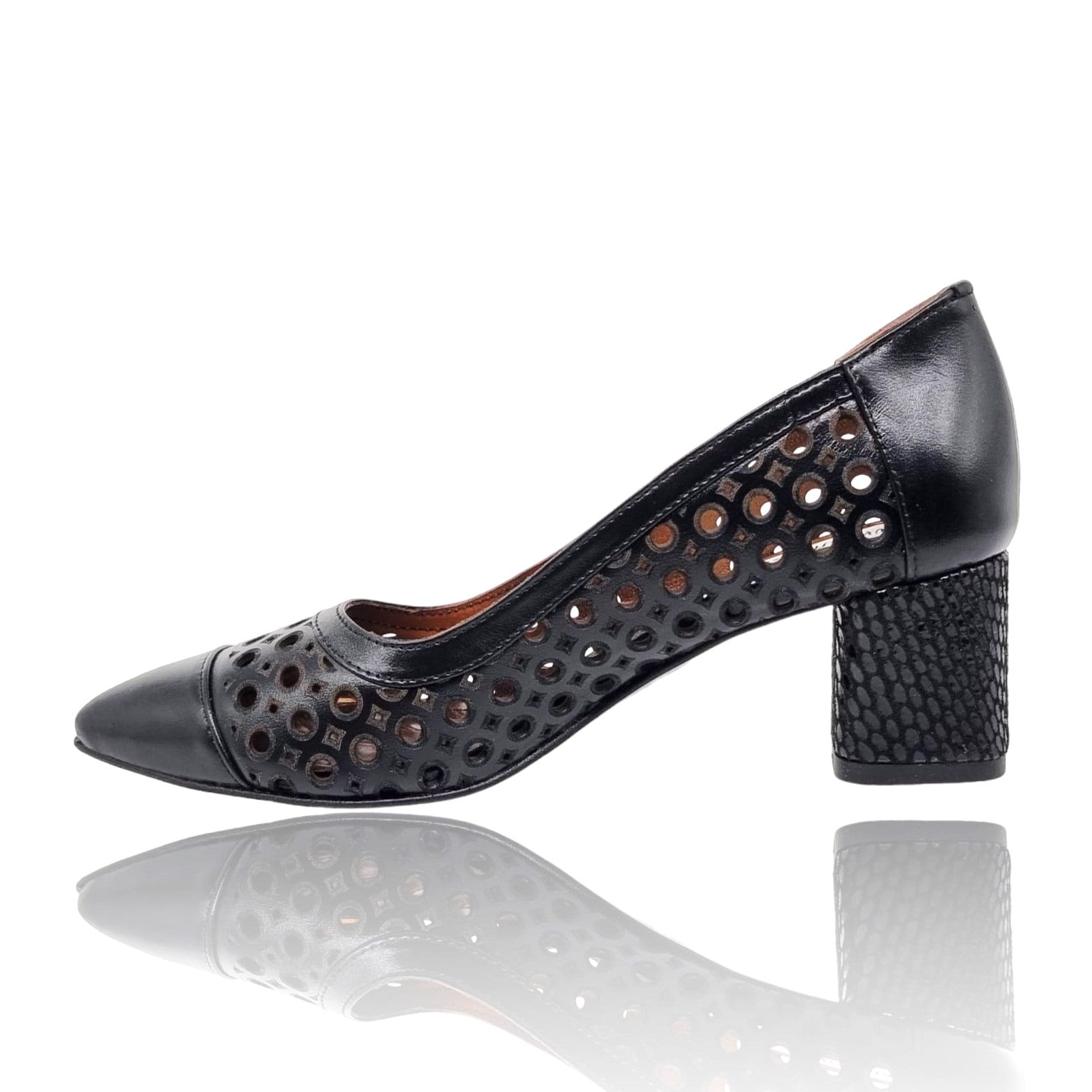 Pantofi Damă Eleganți Din Piele Naturală Neagră 20660