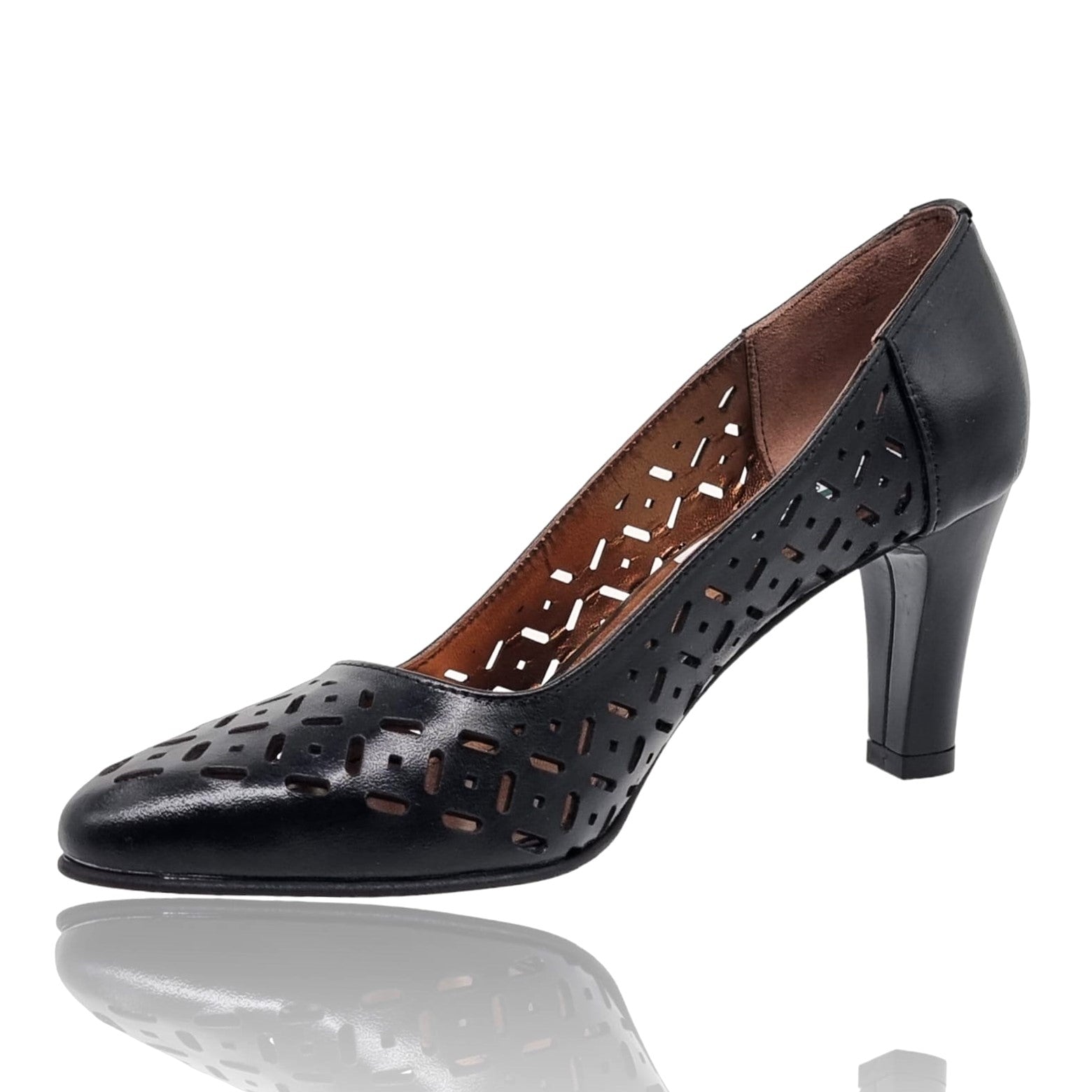 Pantofi Damă Eleganți Din Piele Naturală Neagră 20665