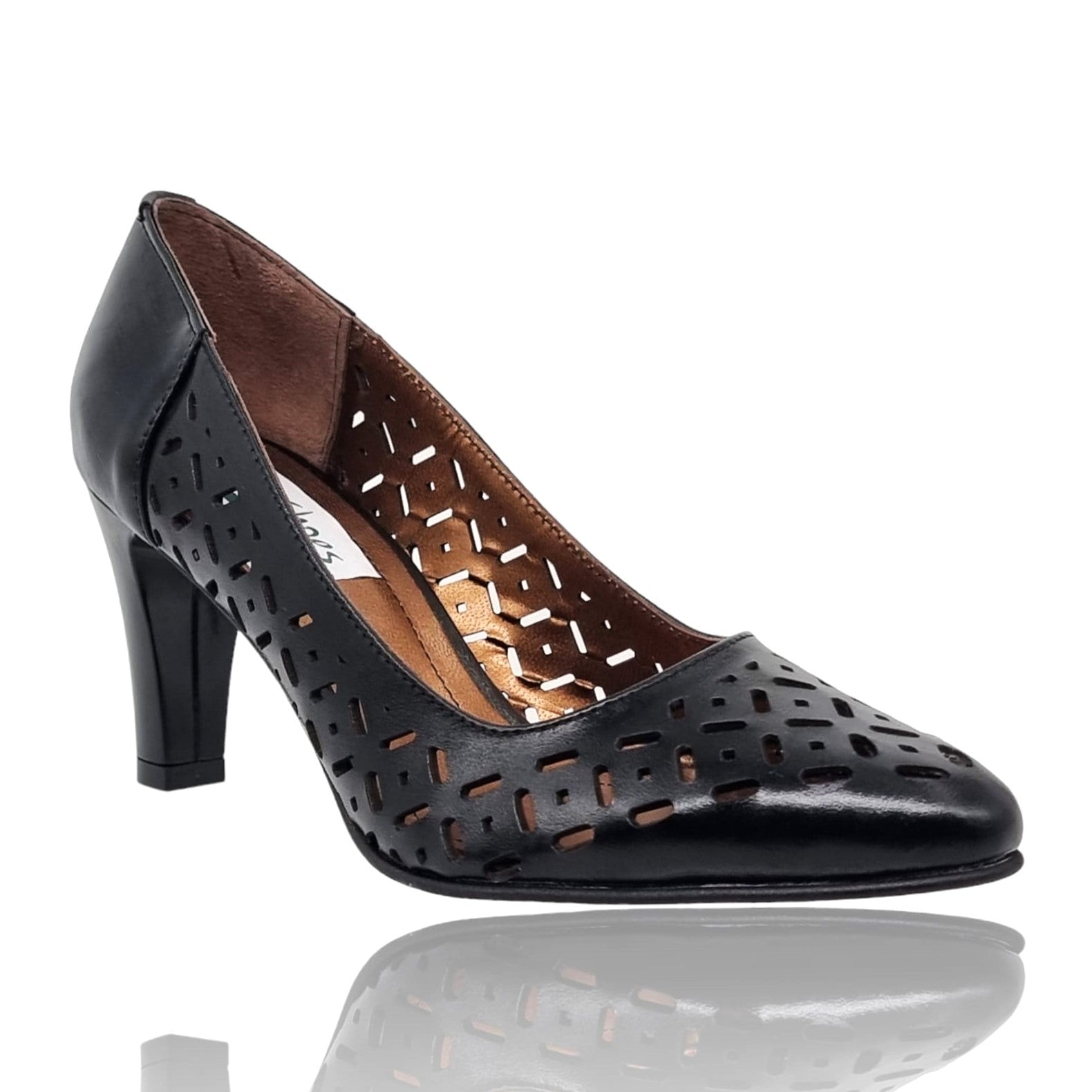 Pantofi Damă Eleganți Din Piele Naturală Neagră 20665