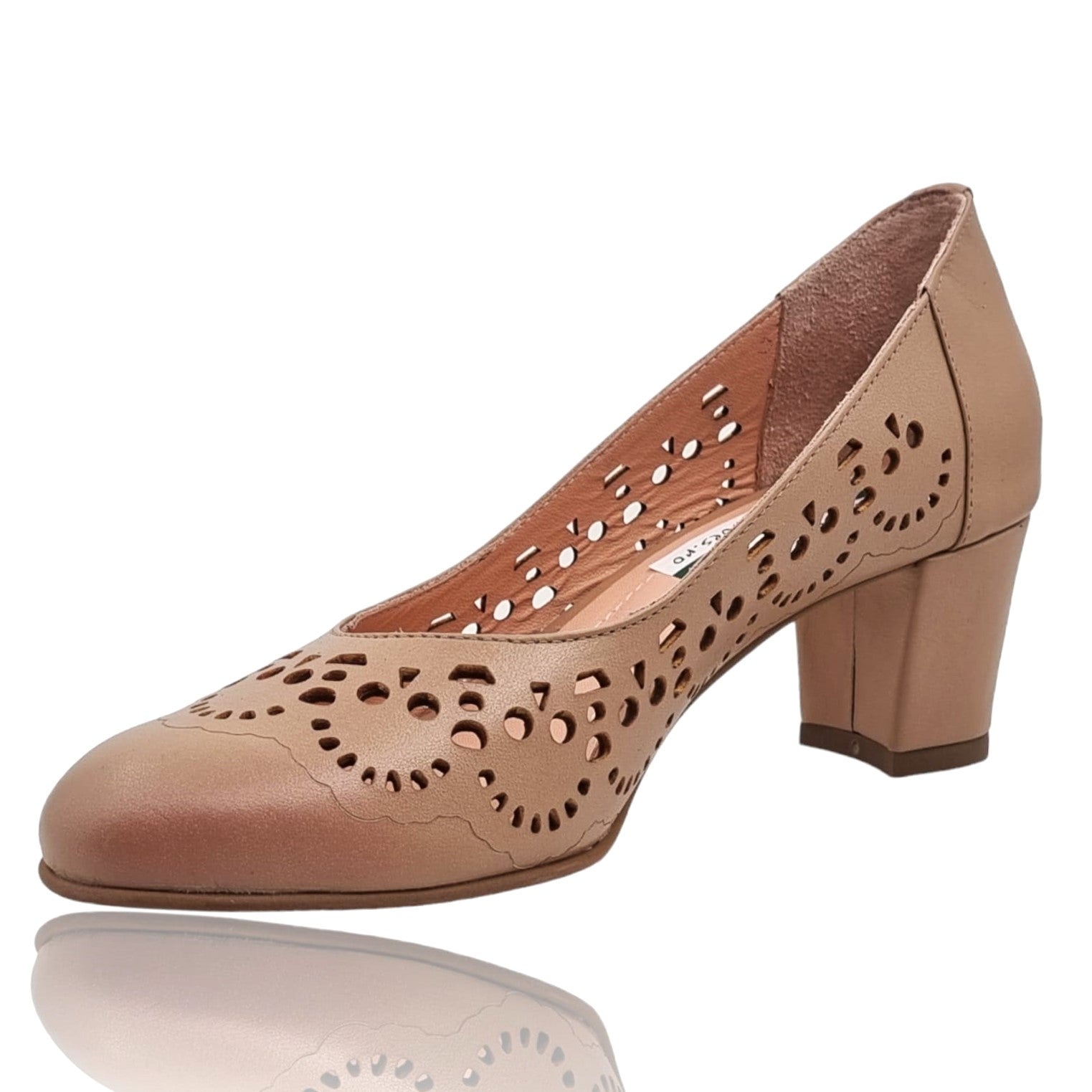 Pantofi Damă Eleganți Din Piele Naturală Capucino 20669