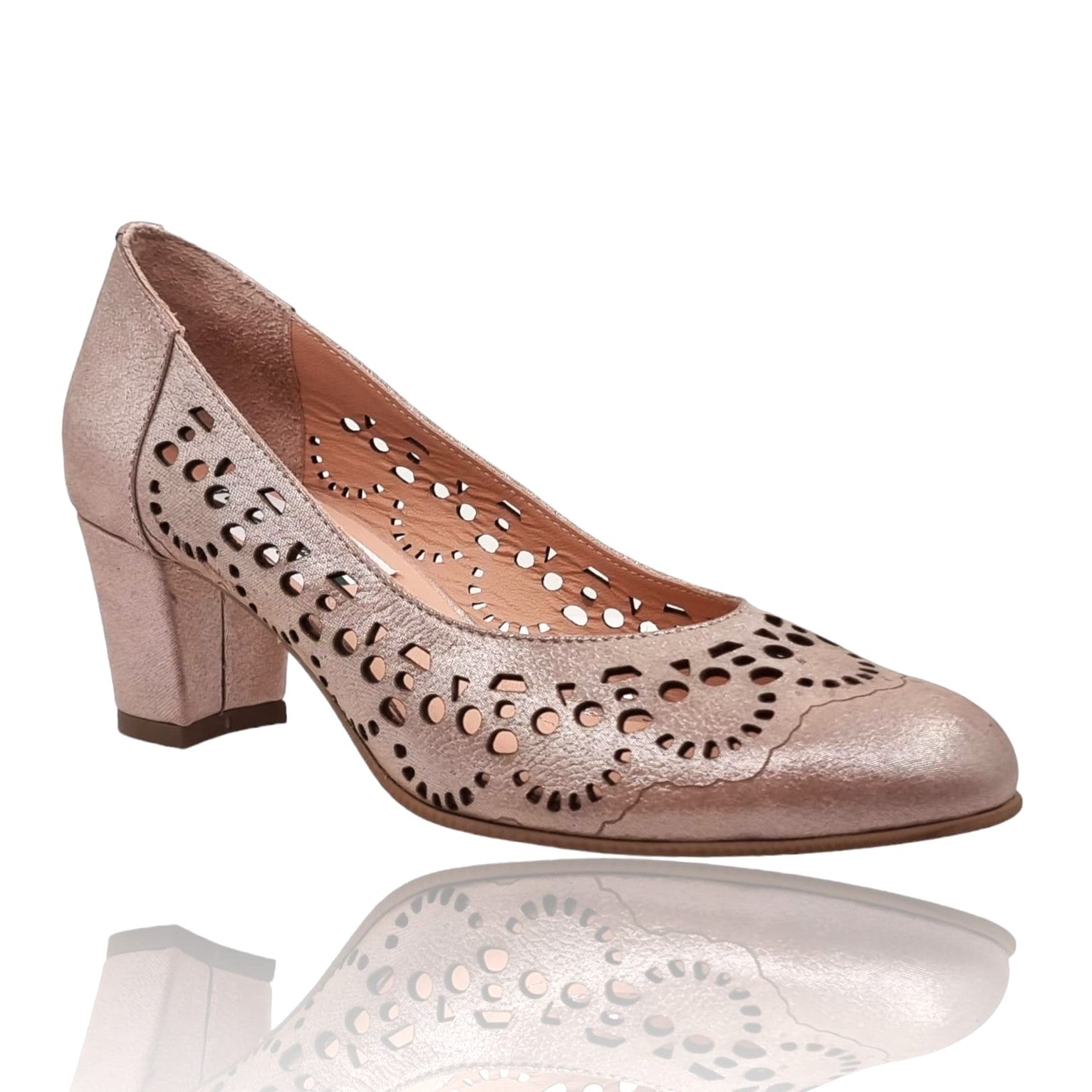 Pantofi Damă Eleganți Din Piele Naturală Nude 20670