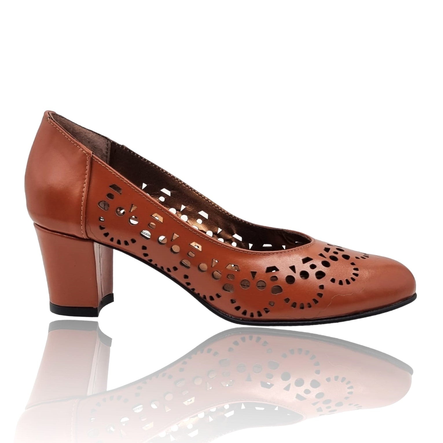 Pantofi Damă Eleganți Din Piele Naturală Maro 20671