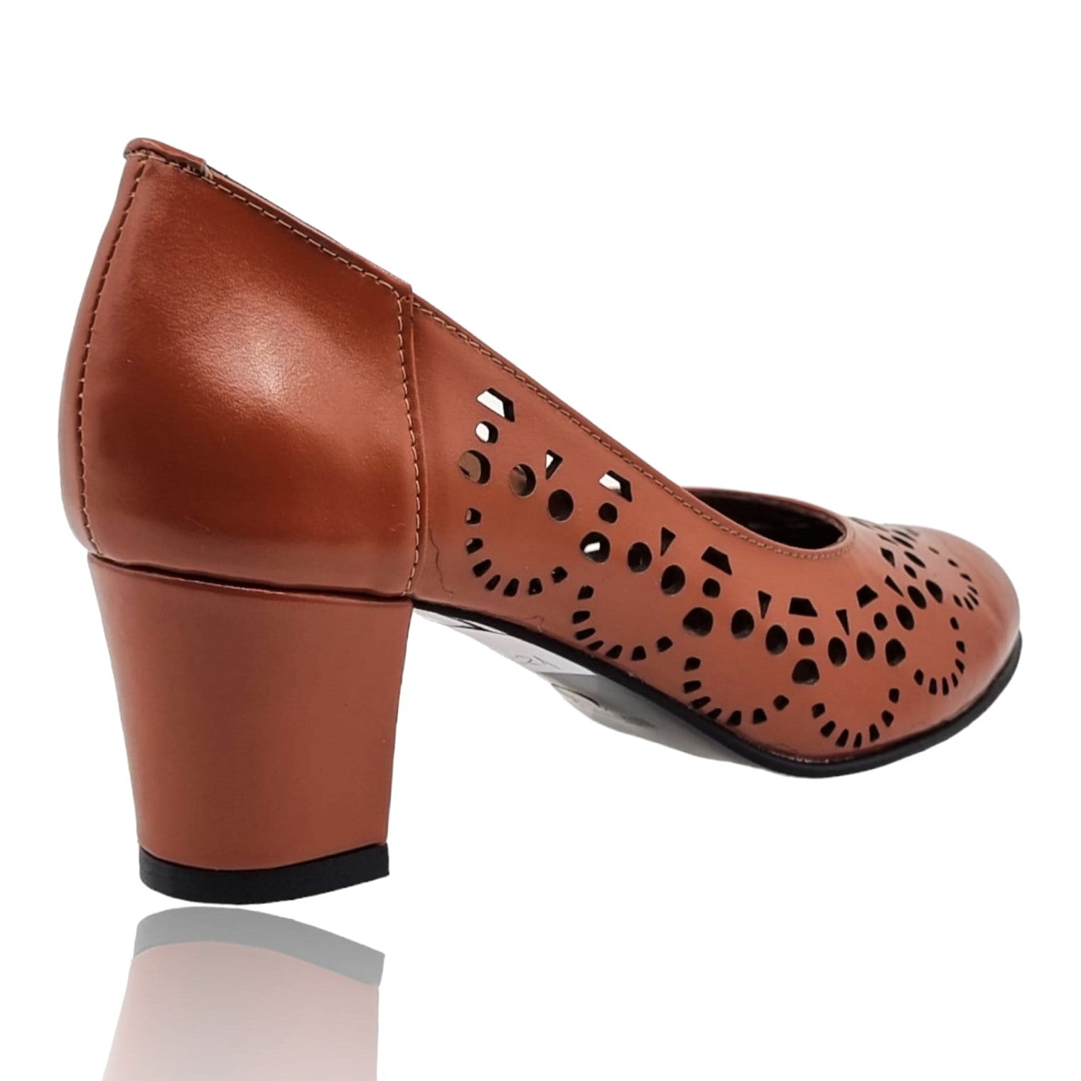 Pantofi Damă Eleganți Din Piele Naturală Maro 20671