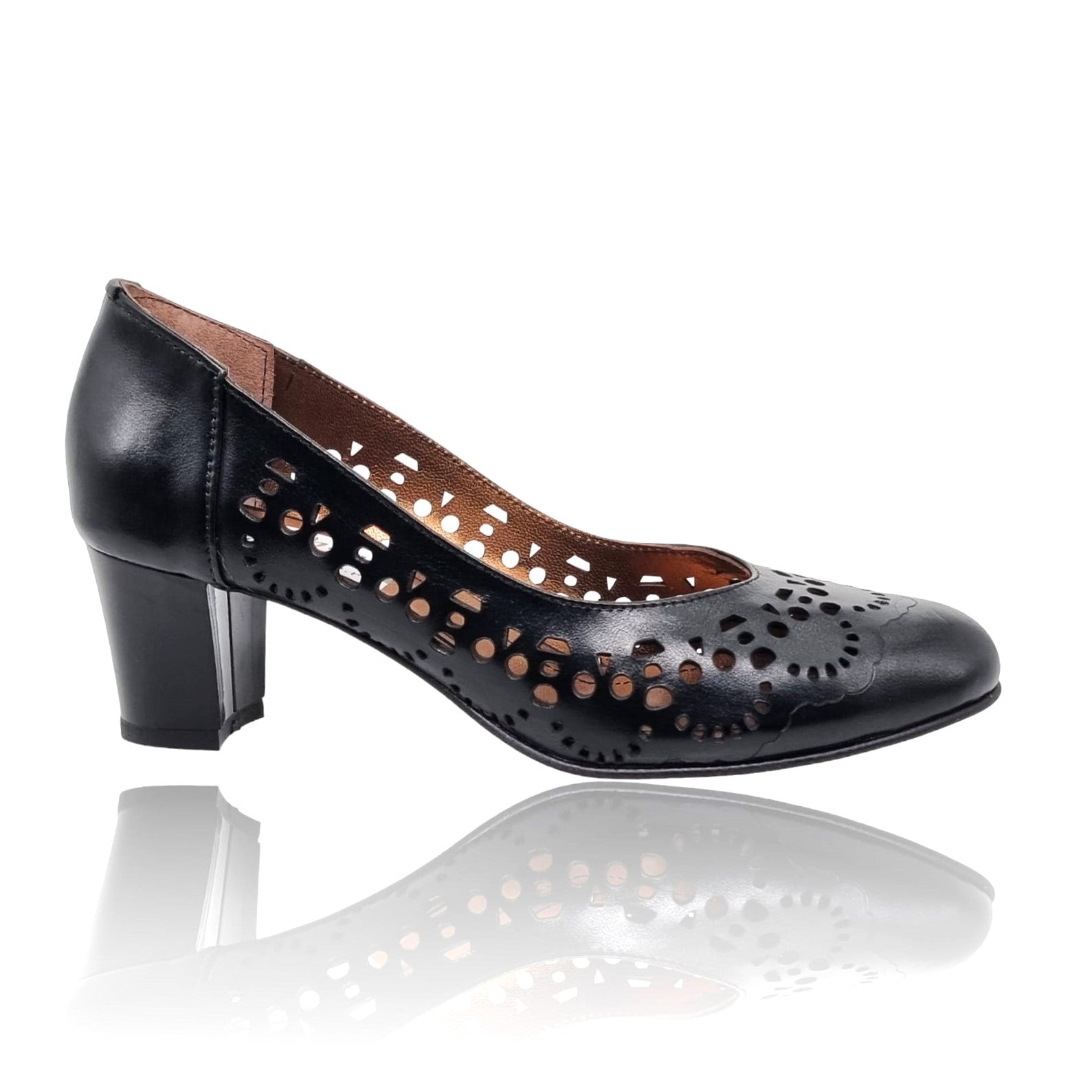 Pantofi Damă Eleganți Din Piele Naturală Neagră 20672