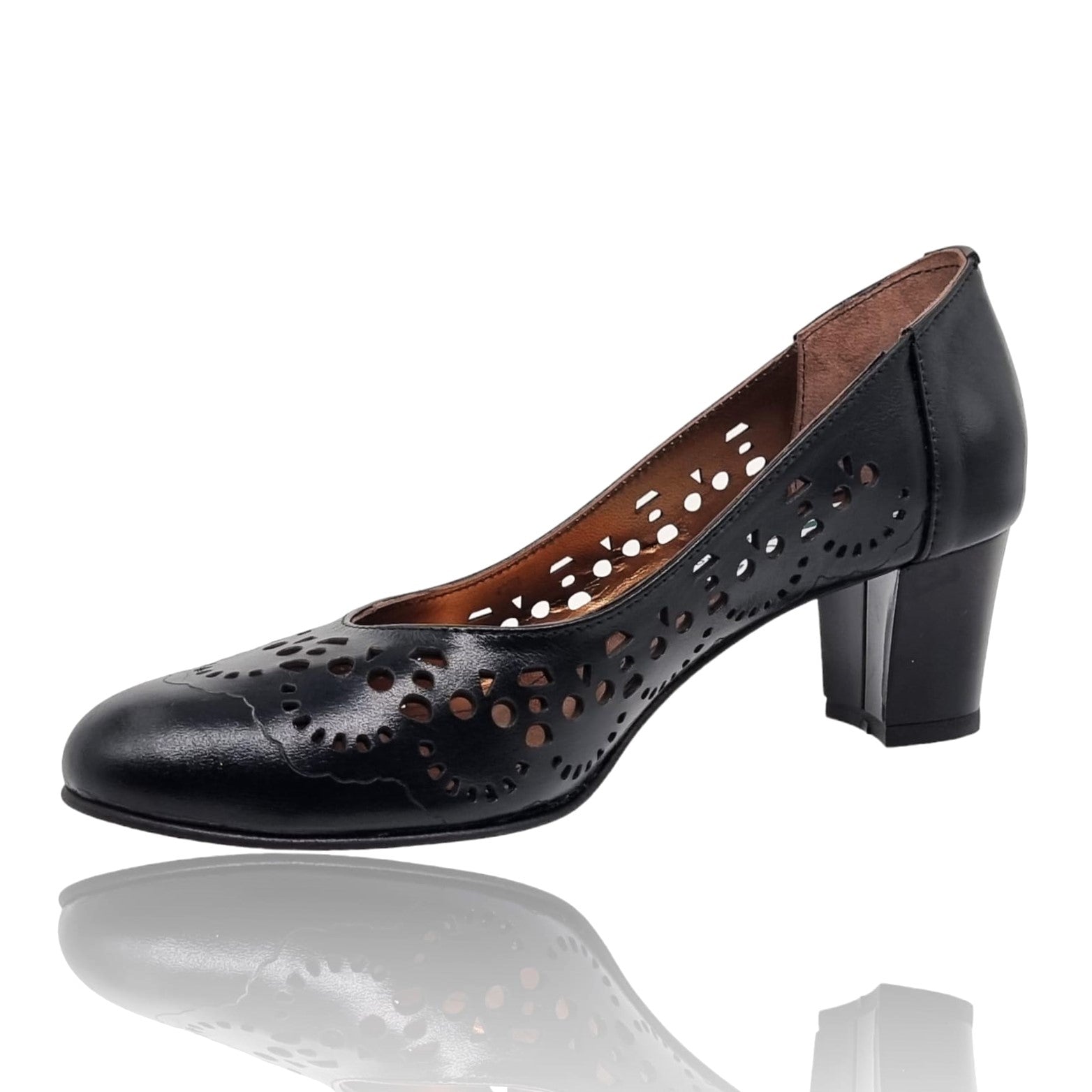 Pantofi Damă Eleganți Din Piele Naturală Neagră 20672