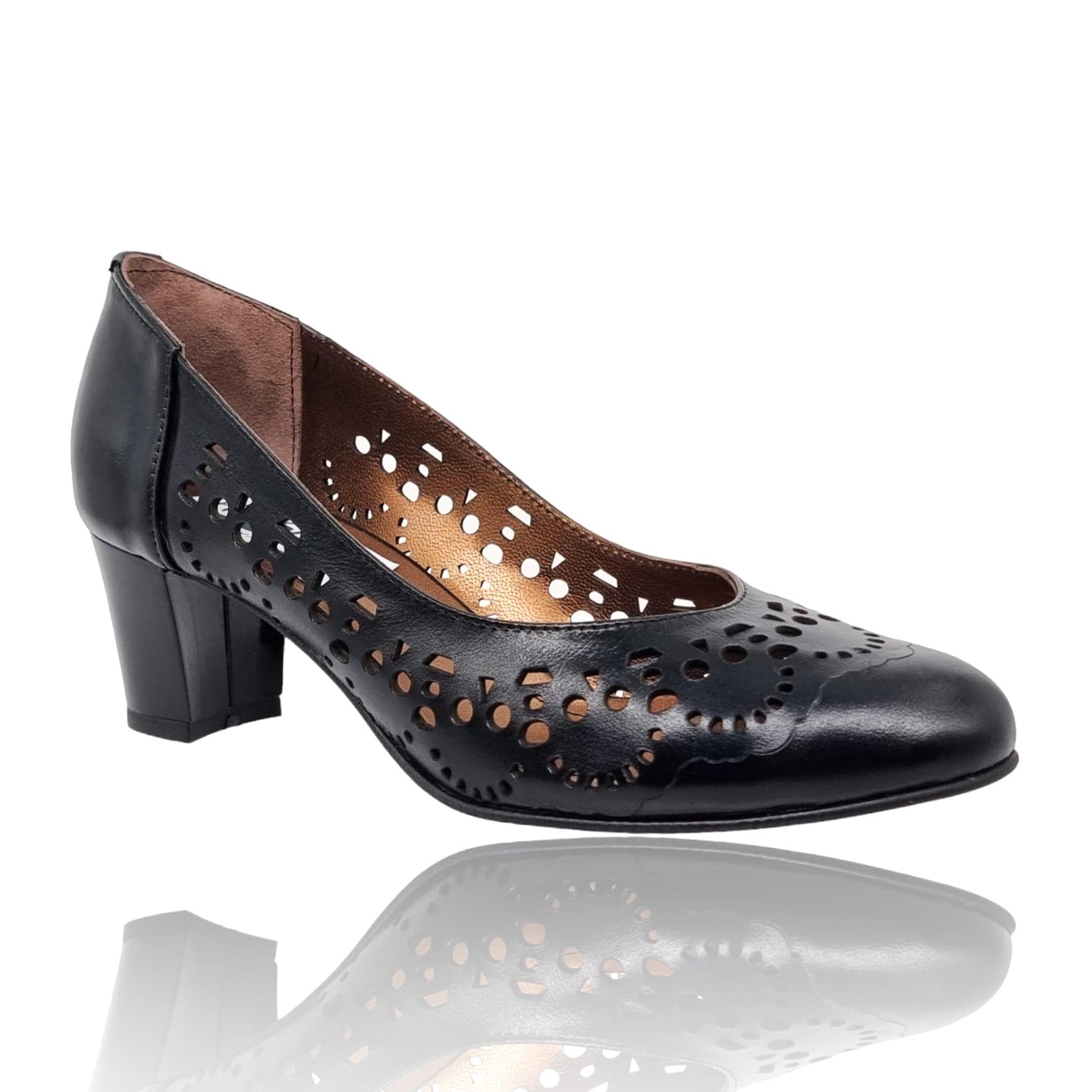 Pantofi Damă Eleganți Din Piele Naturală Neagră 20672