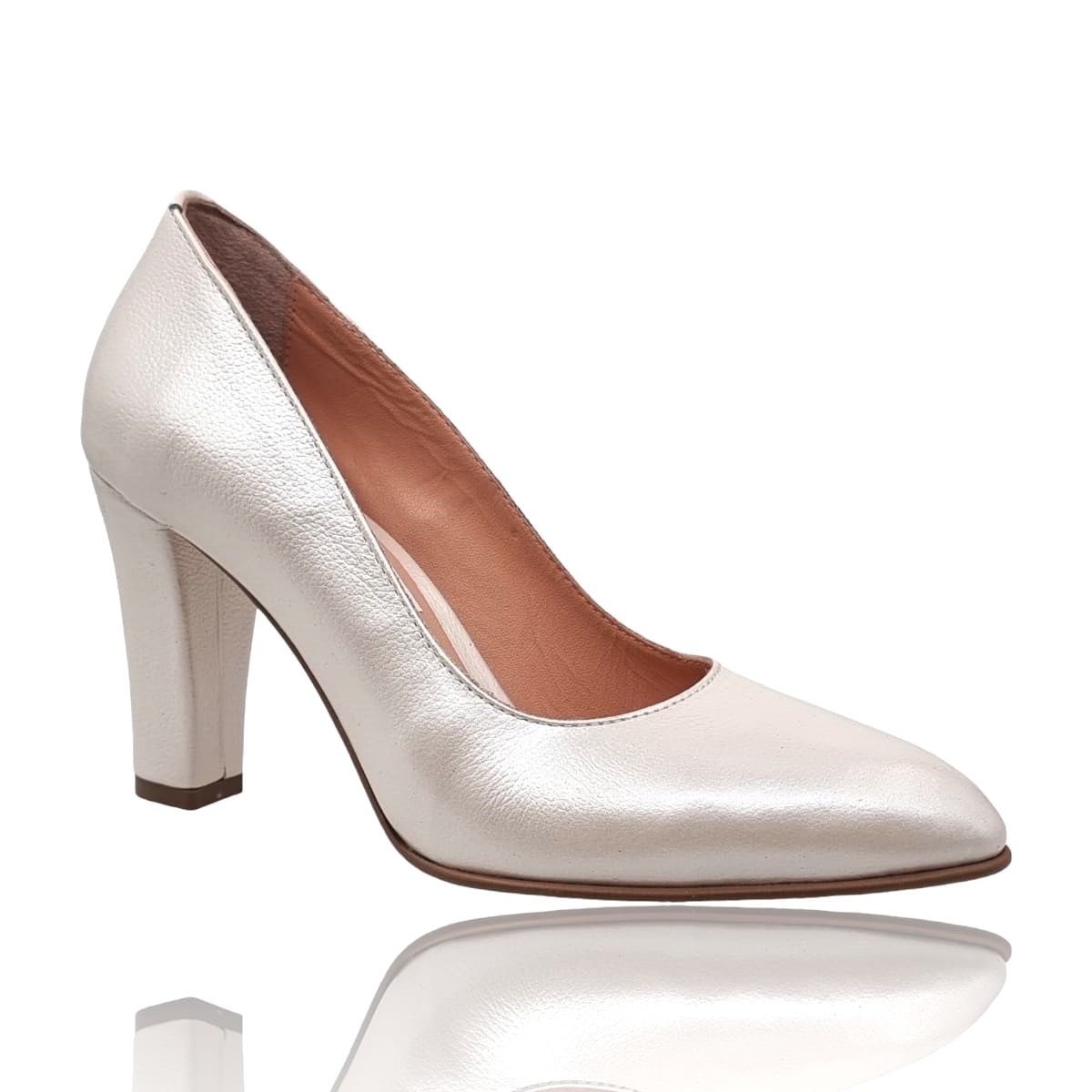 Pantofi Damă Eleganți Din Piele Naturală Albă 20686