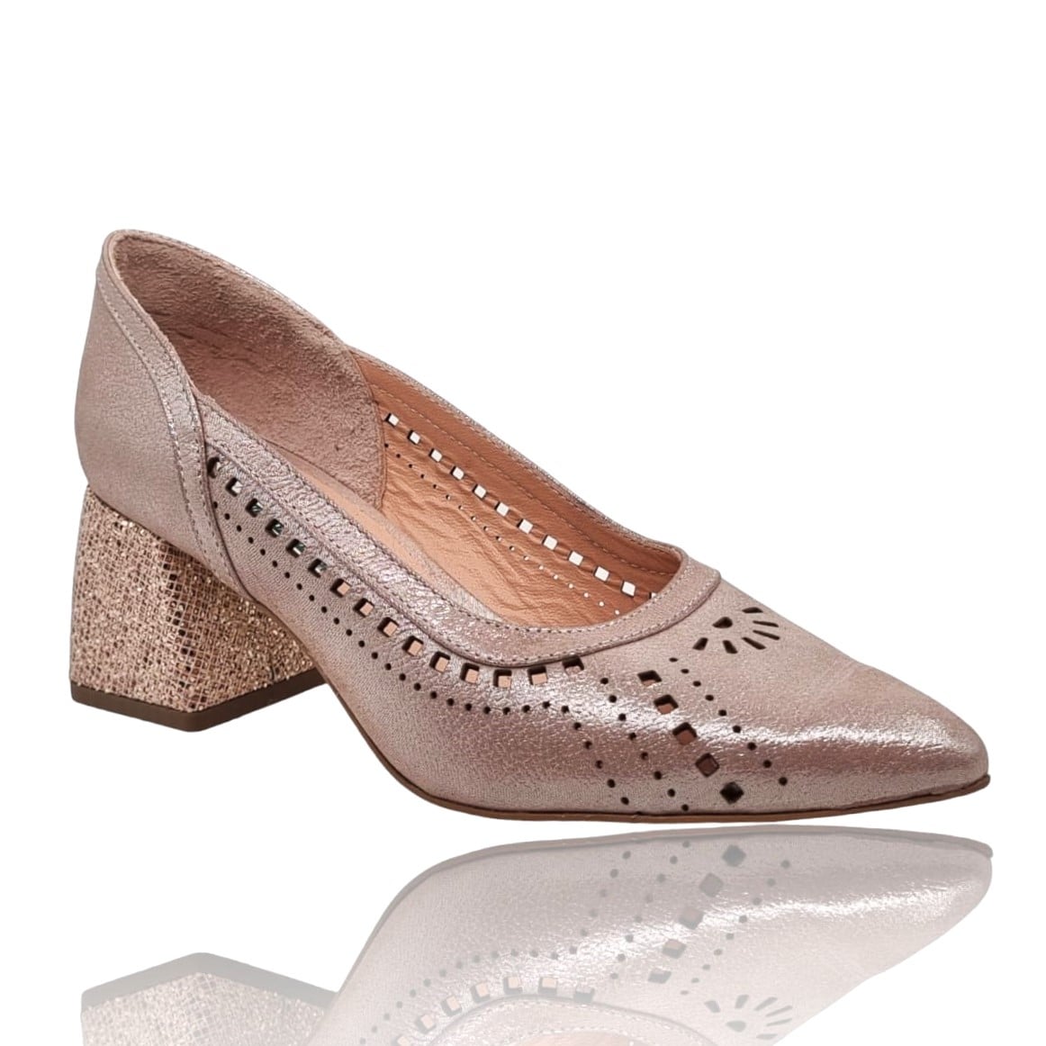 Pantofi Damă Eleganți Din Piele Naturală Nude 20688
