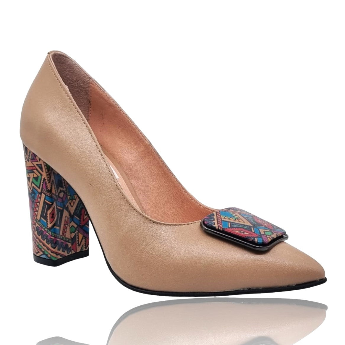 Pantofi Damă Eleganți Din Piele Naturală Capucino 20690