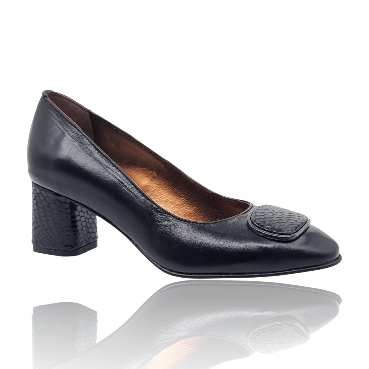 Pantofi Damă Eleganți Din Piele Naturală Neagră 20693