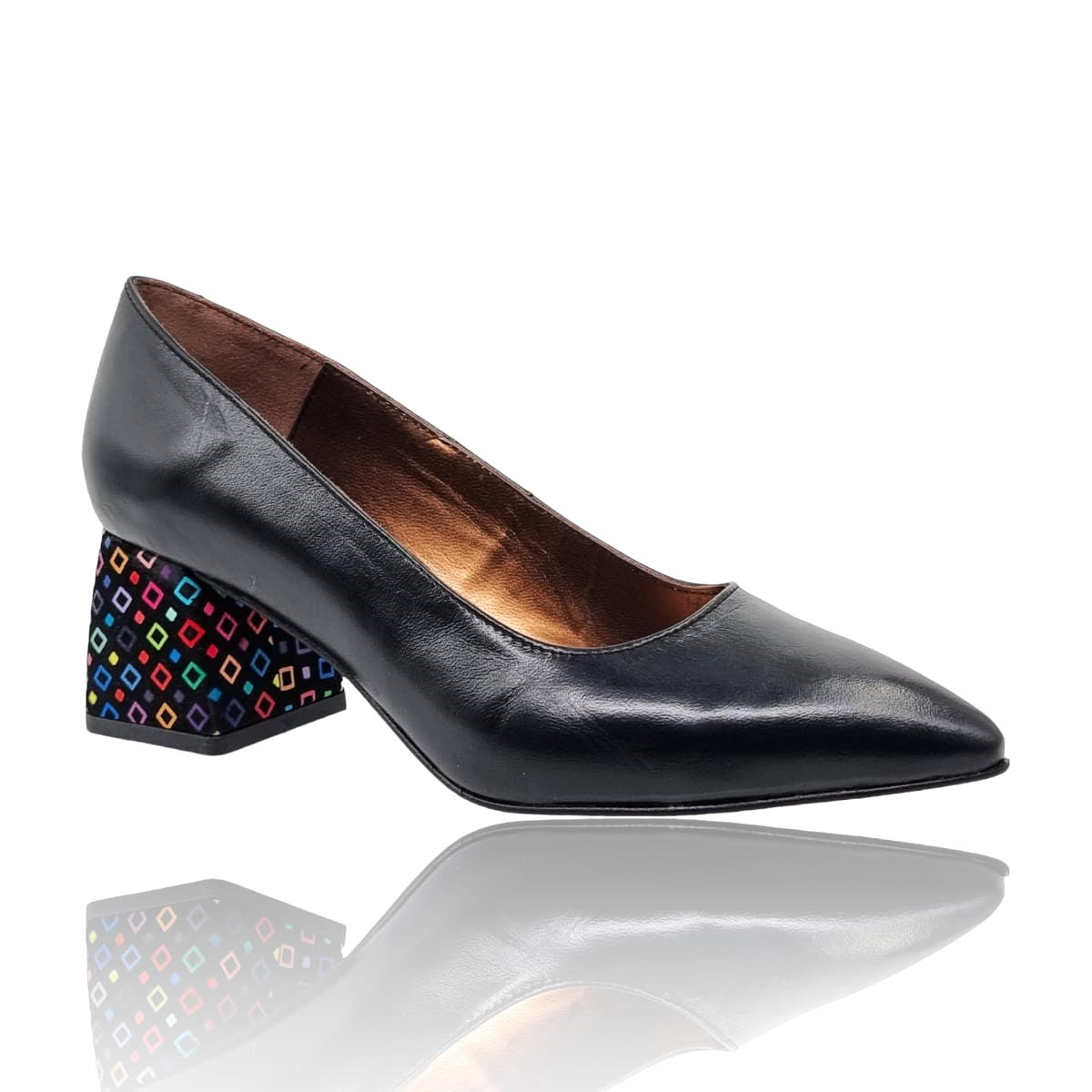 Pantofi Damă Eleganți Din Piele Naturală Neagră Color 20705