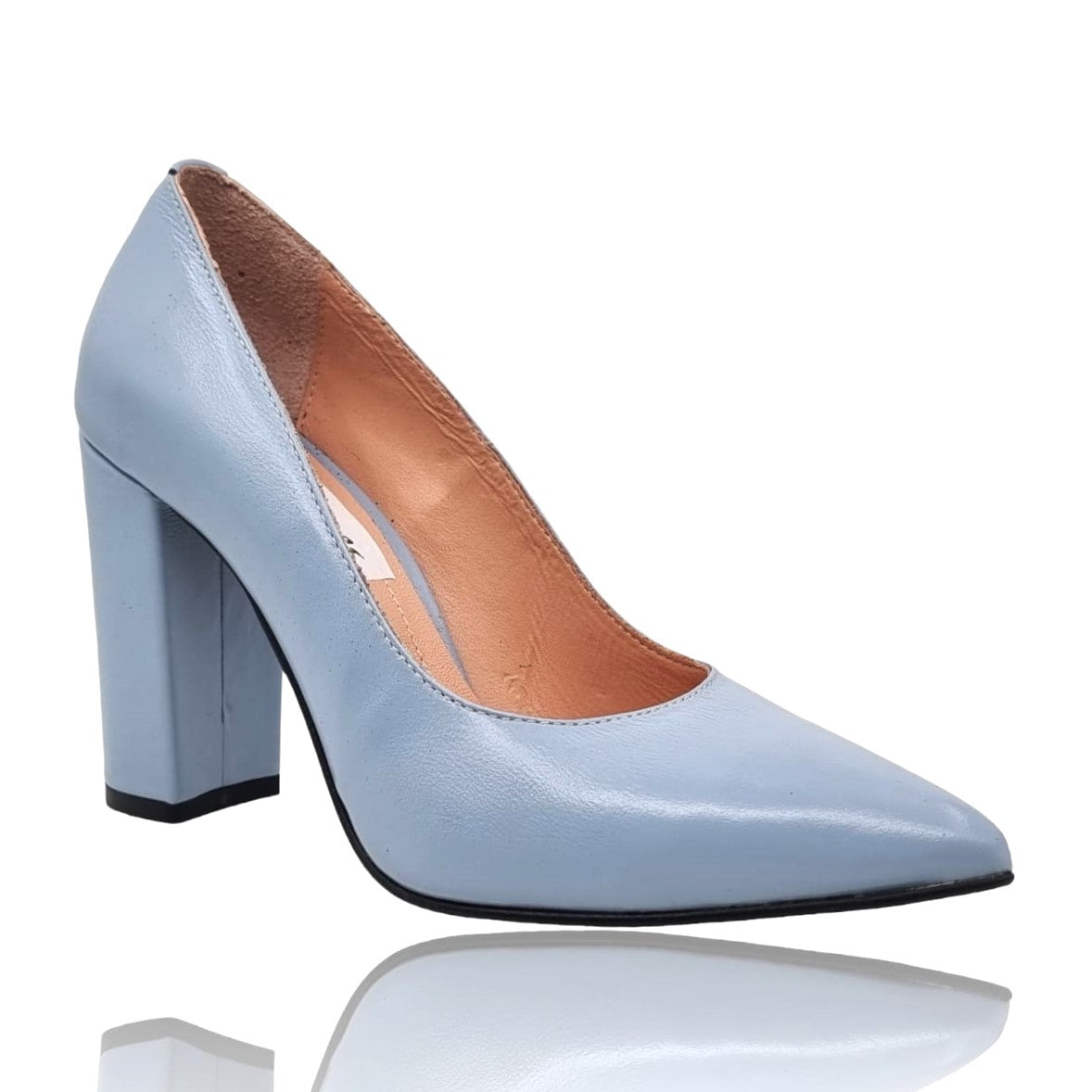 Pantofi Damă Eleganți Din Piele Naturală Albastră 20709