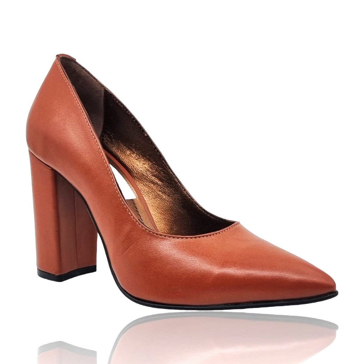 Pantofi Damă Eleganți Din Piele Naturală Maro 20710