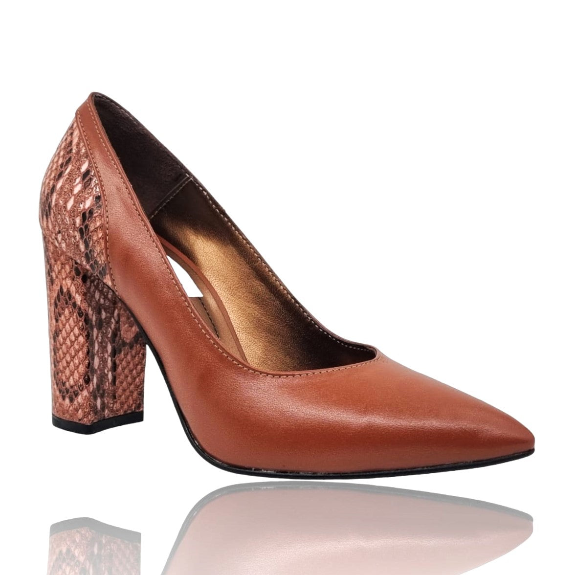Pantofi Damă Eleganți Din Piele Naturală Maro 20720