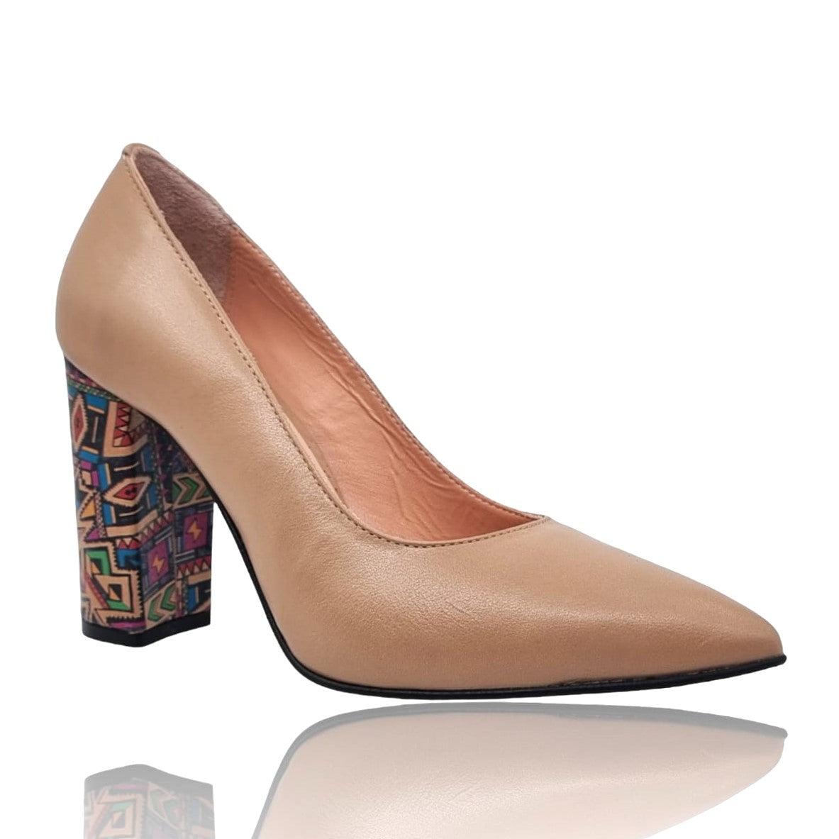 Pantofi Damă Eleganți Din Piele Naturală Crem 20721