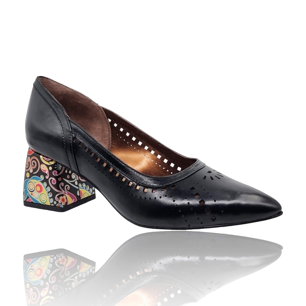 Pantofi Damă Eleganți Din Piele Naturală Neagră 20724