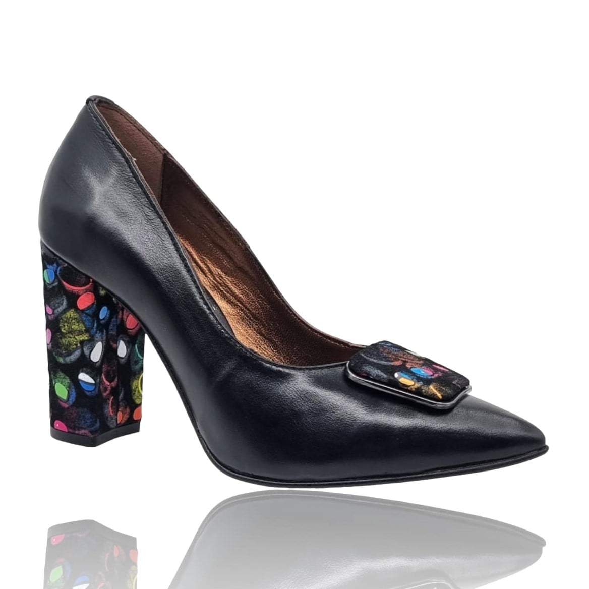 Pantofi Damă Eleganți Din Piele Naturală Neagră 20735