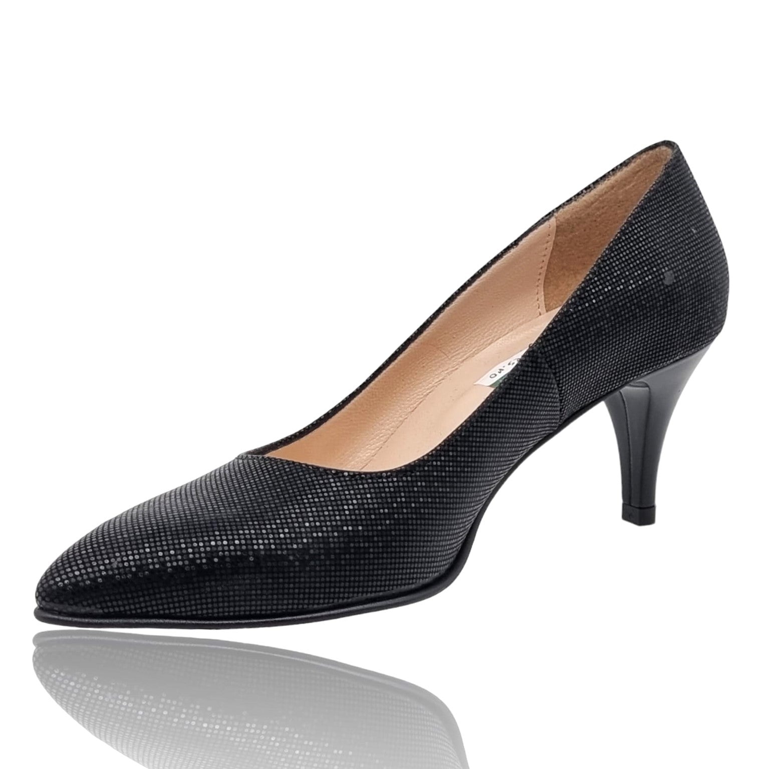 Pantofi Damă Eleganți Din Piele Naturală Neagră 20738