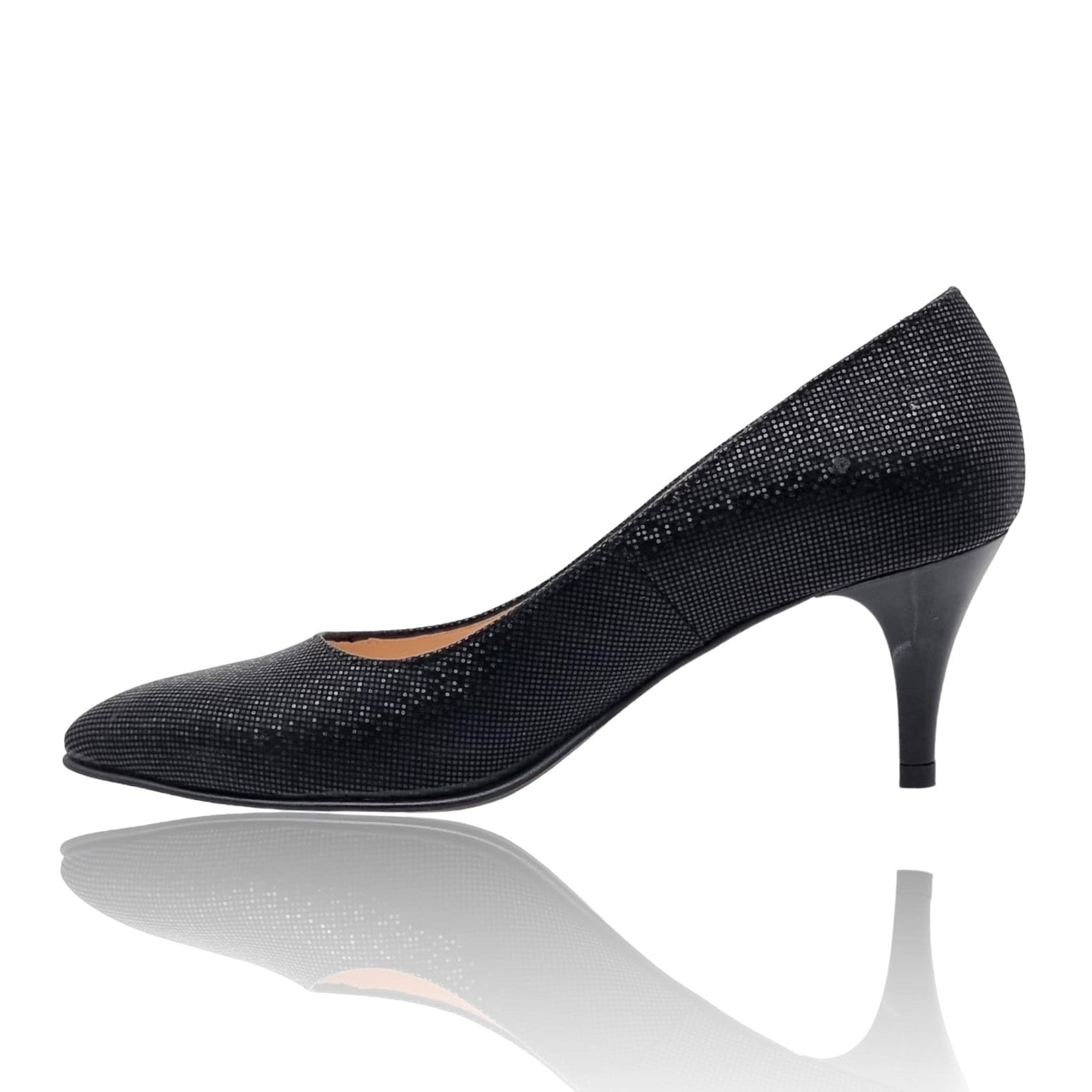 Pantofi Damă Eleganți Din Piele Naturală Neagră 20738