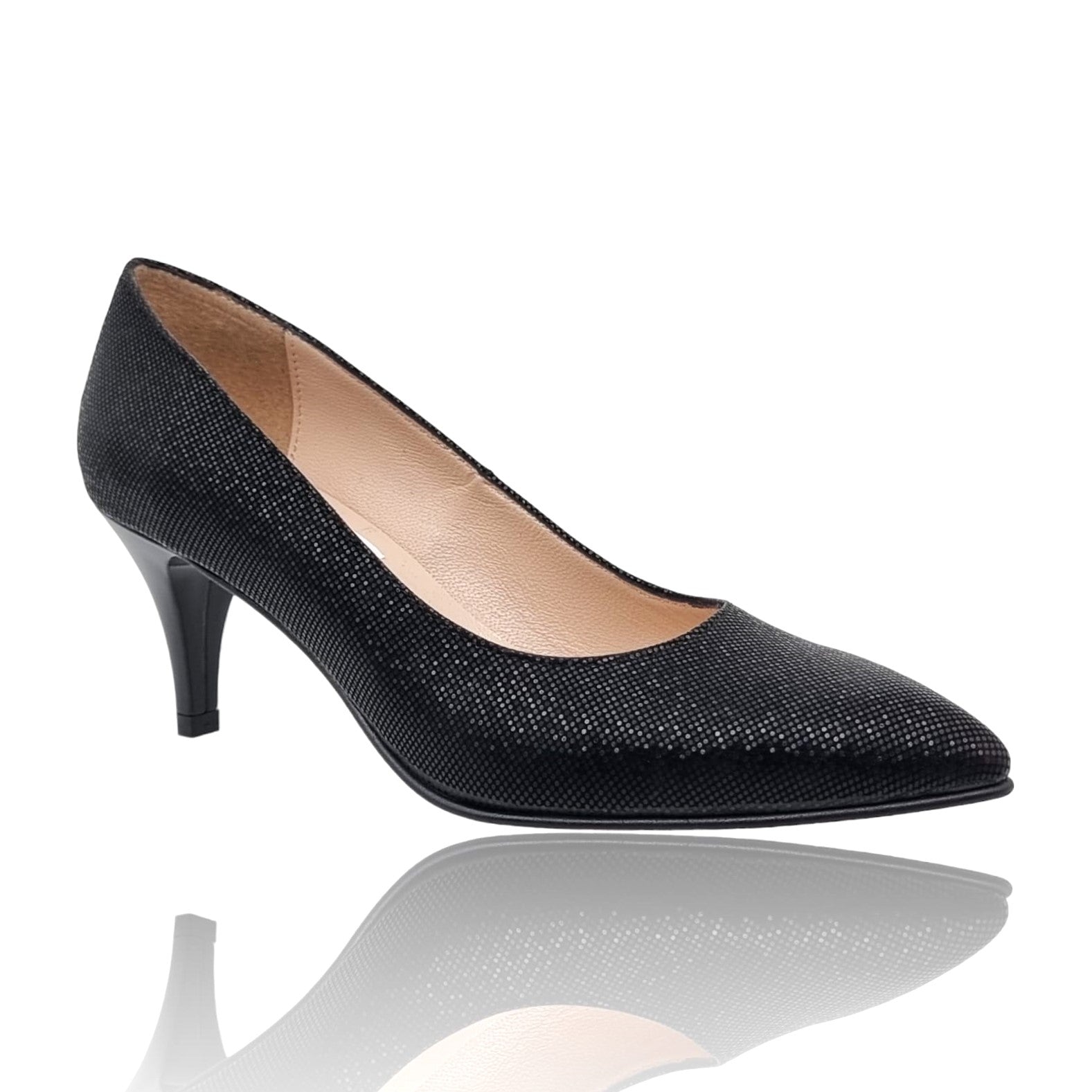 Pantofi Damă Eleganți Din Piele Naturală Neagră 20738