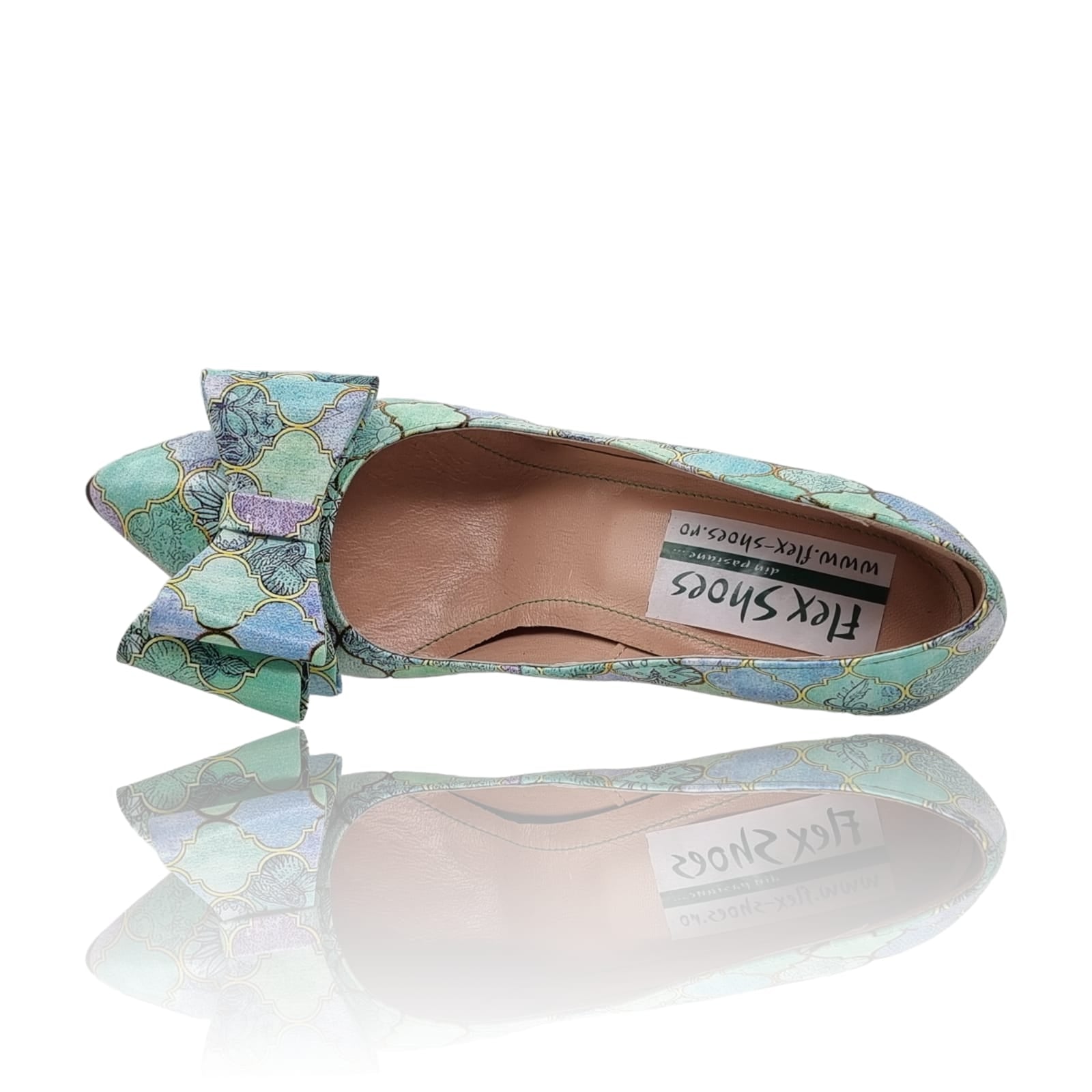 Pantofi Damă Eleganți Din Piele Naturală Verde 20741