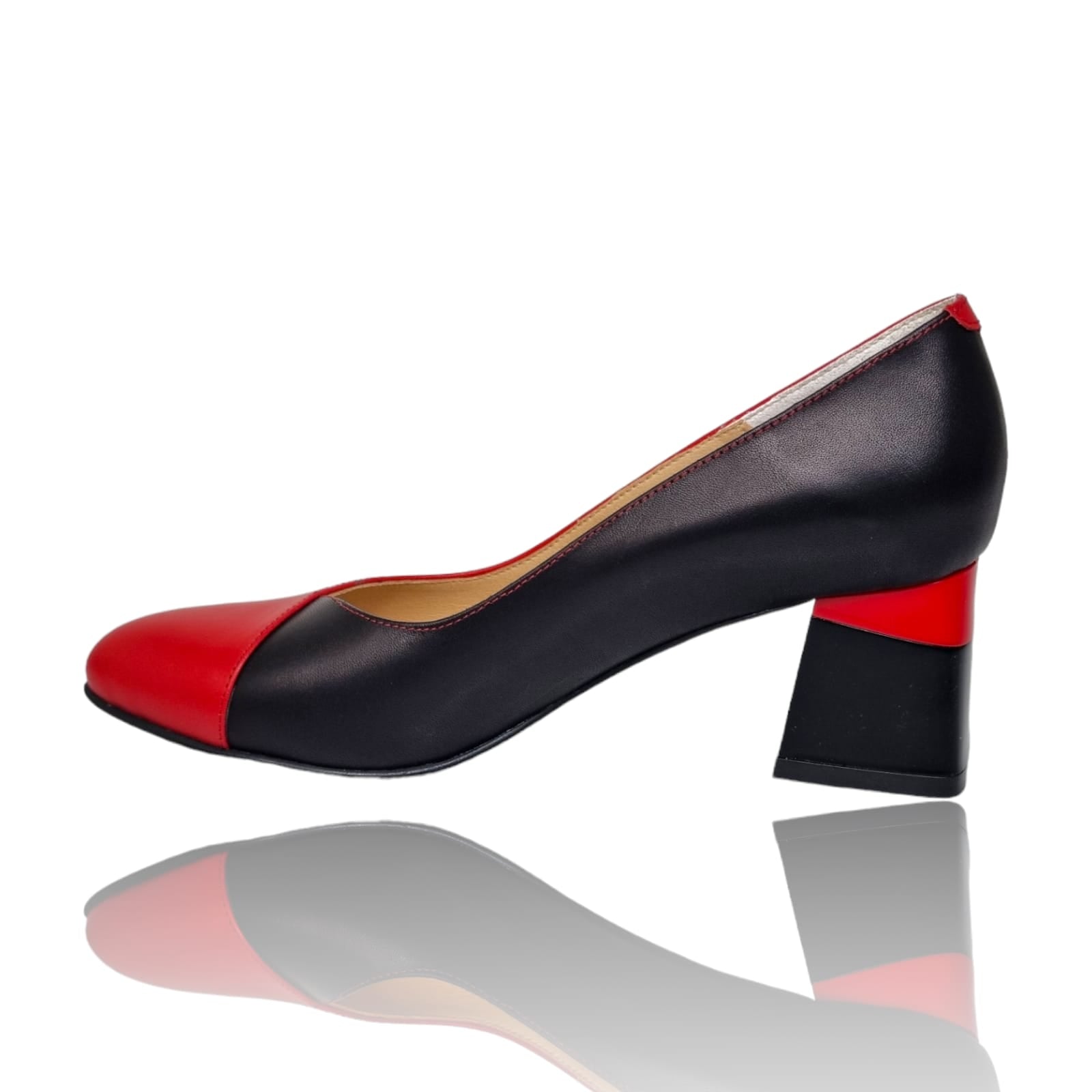 Pantofi Damă Eleganți Din Piele Naturală Roșie 20752
