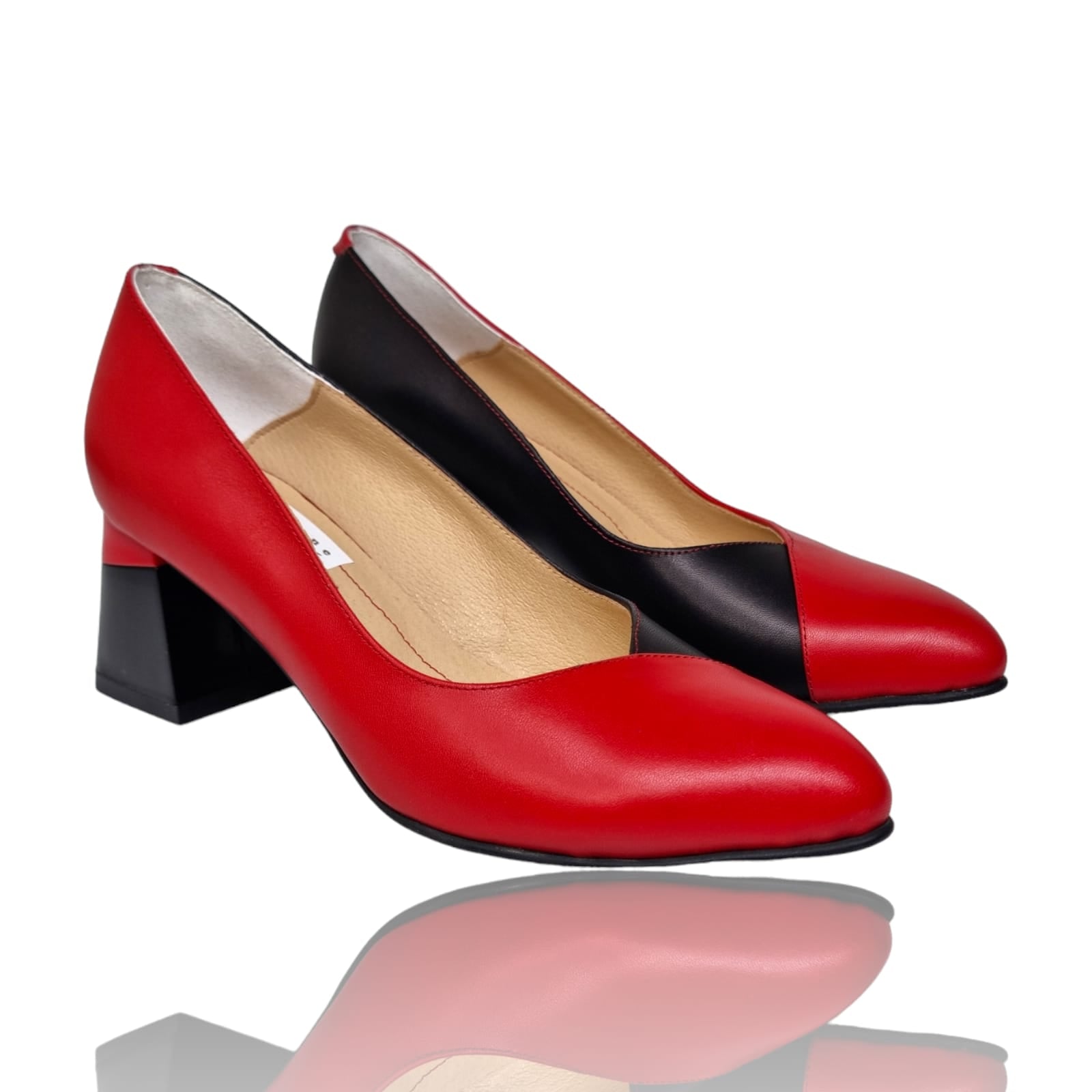 Pantofi Damă Eleganți Din Piele Naturală Roșie 20752