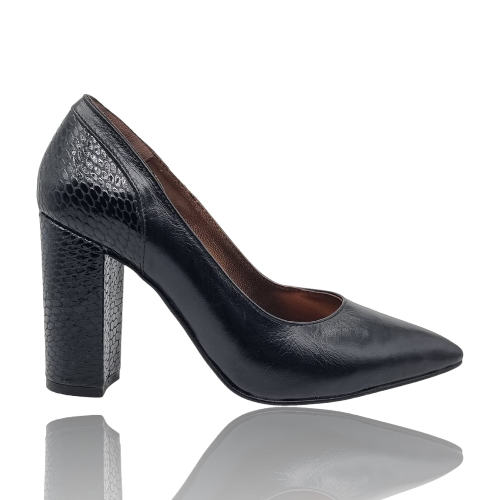 Pantofi Damă Eleganți Din Piele Naturală Neagră 20759