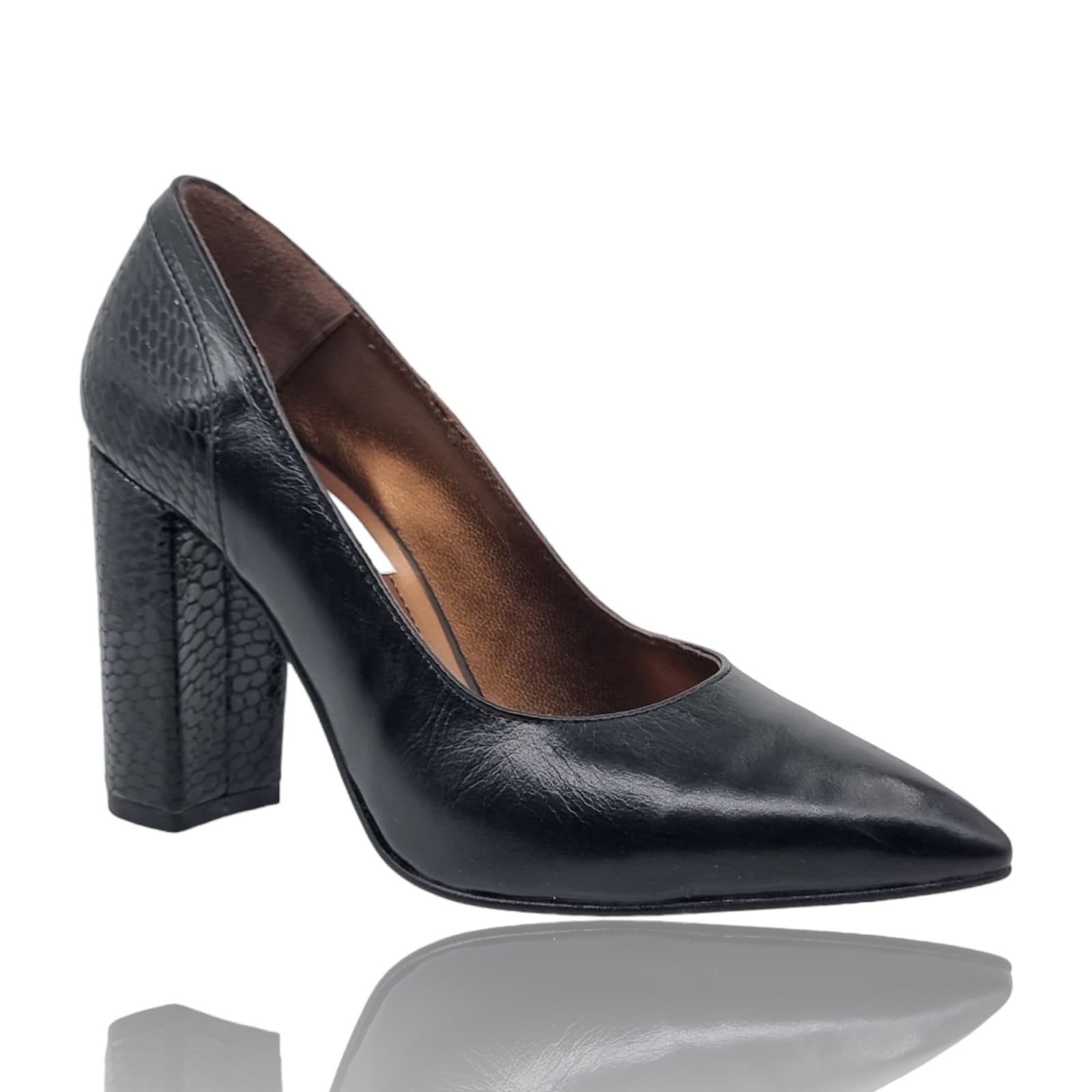 Pantofi Damă Eleganți Din Piele Naturală Neagră 20759