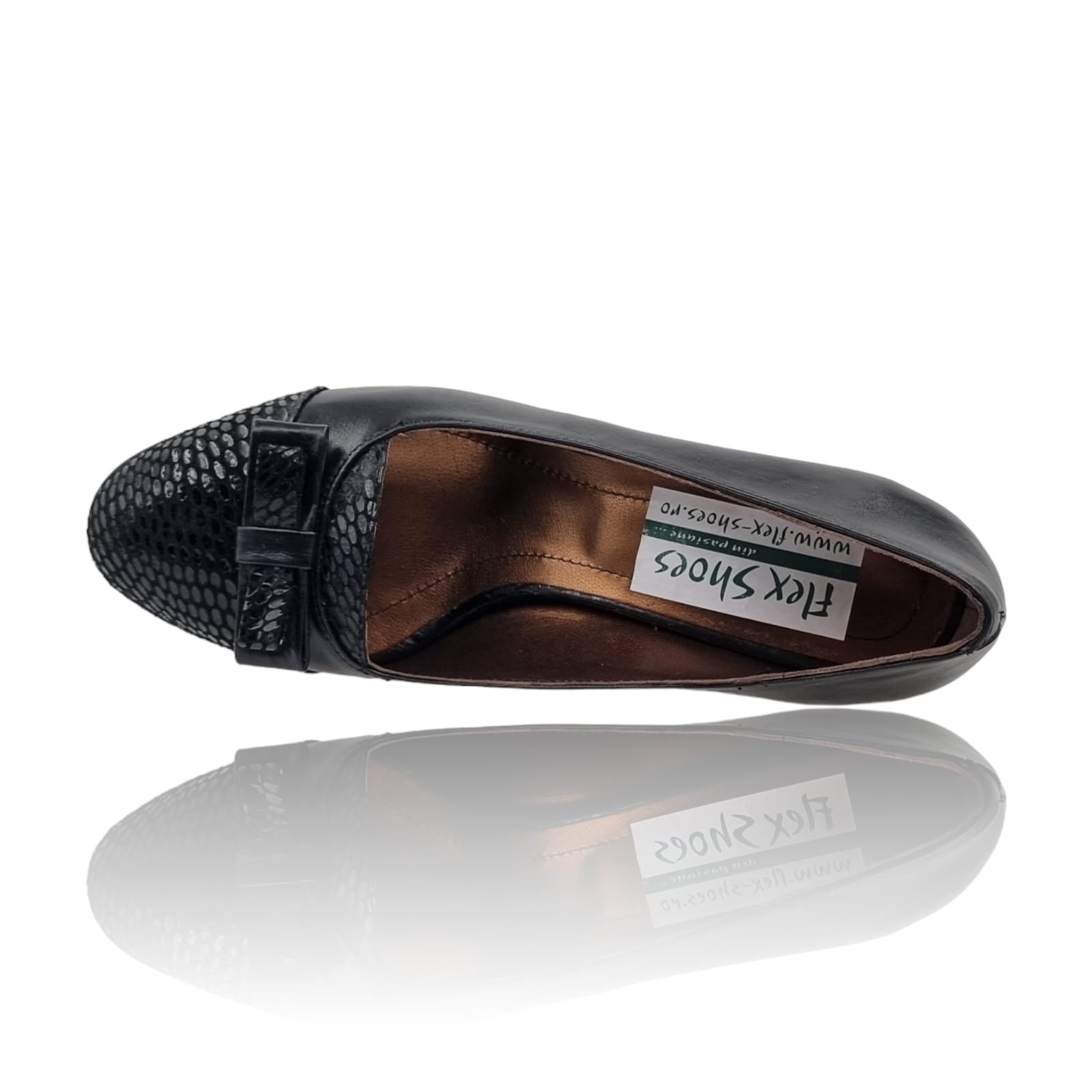 Pantofi Damă Eleganți Din Piele Naturală Neagră 20763