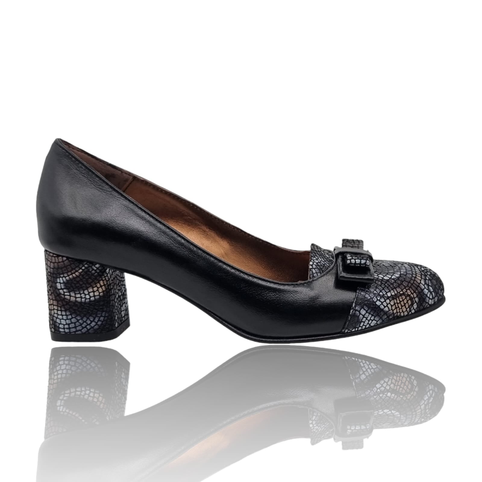 Pantofi Damă Eleganți Din Piele Naturală Neagră 20764