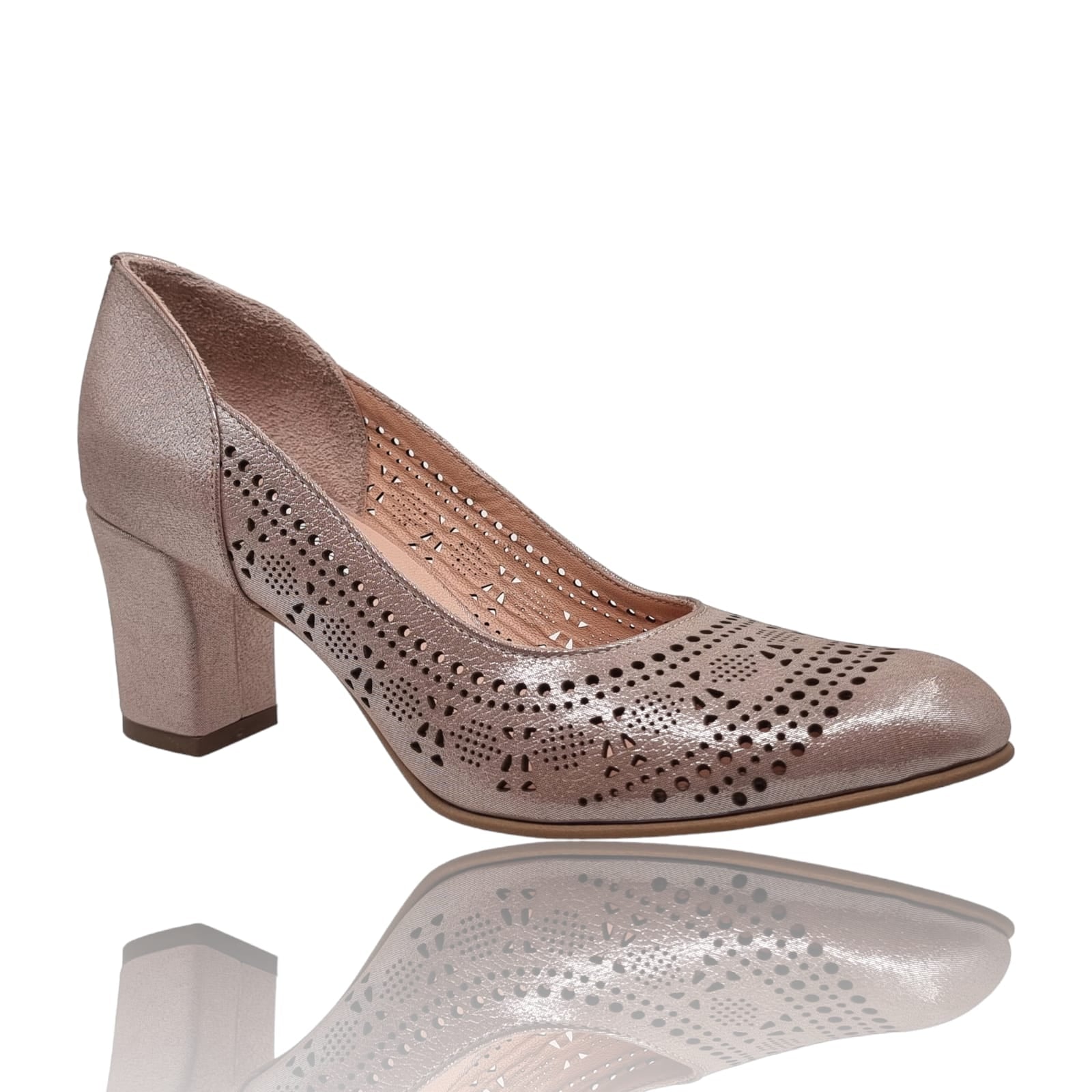 Pantofi Damă Eleganți Din Piele Naturală Nude 20768